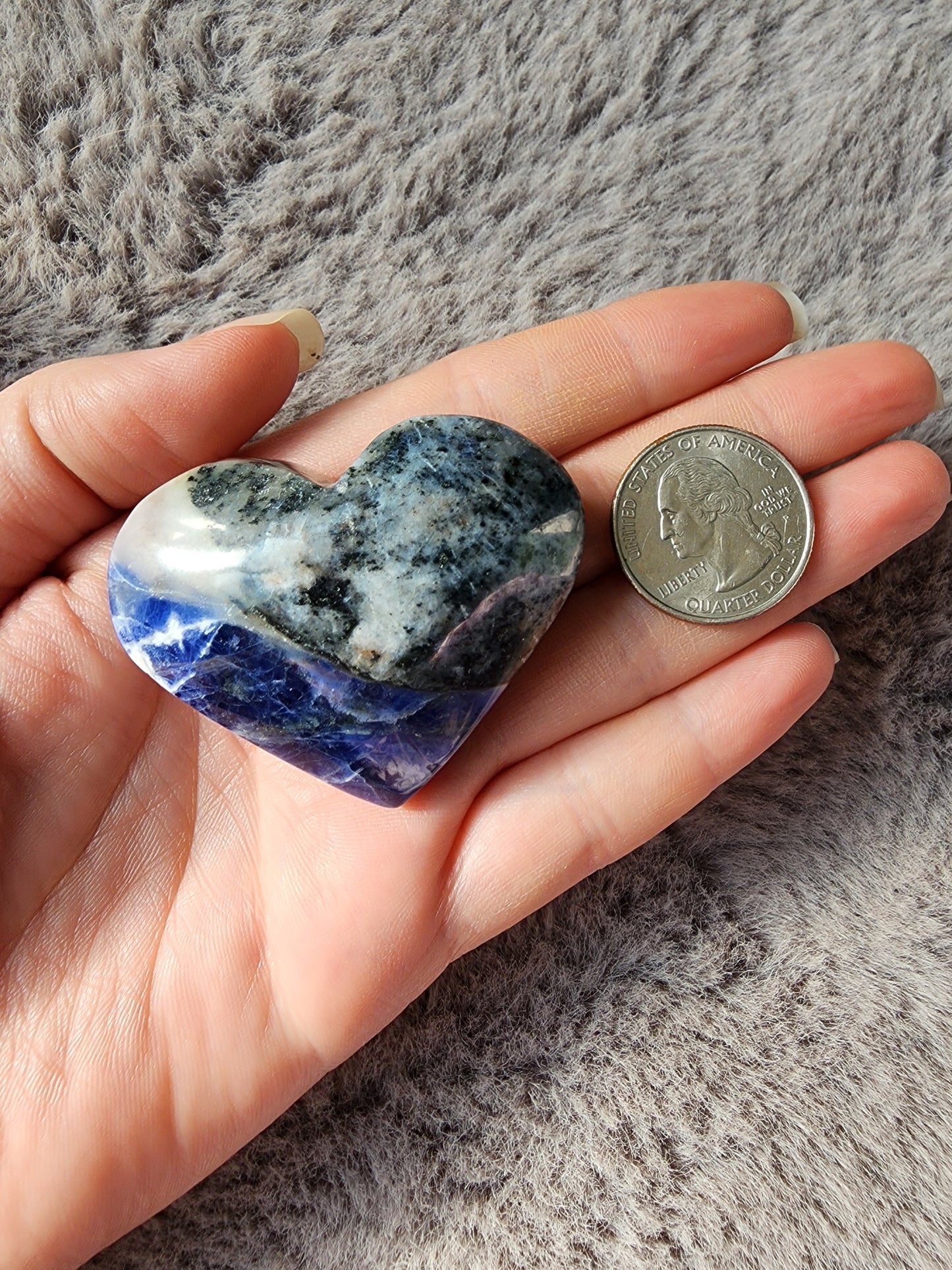 Sodalite Heart