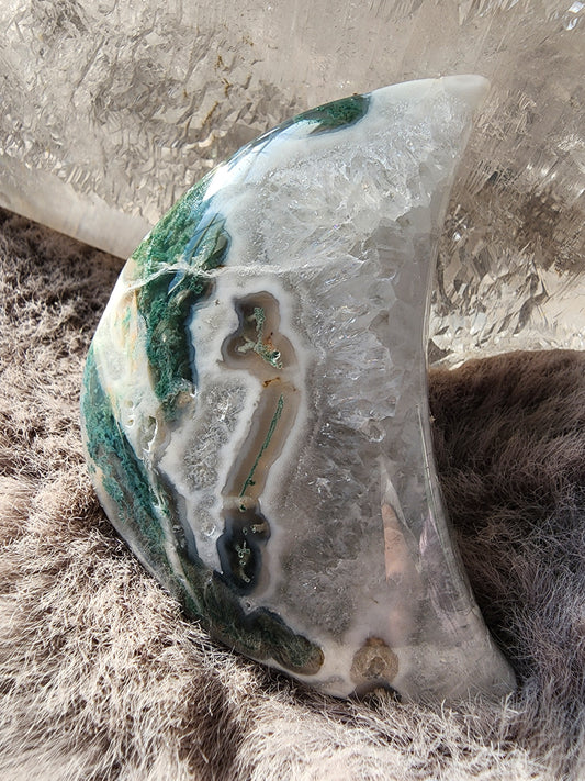 Moss Agate Moon