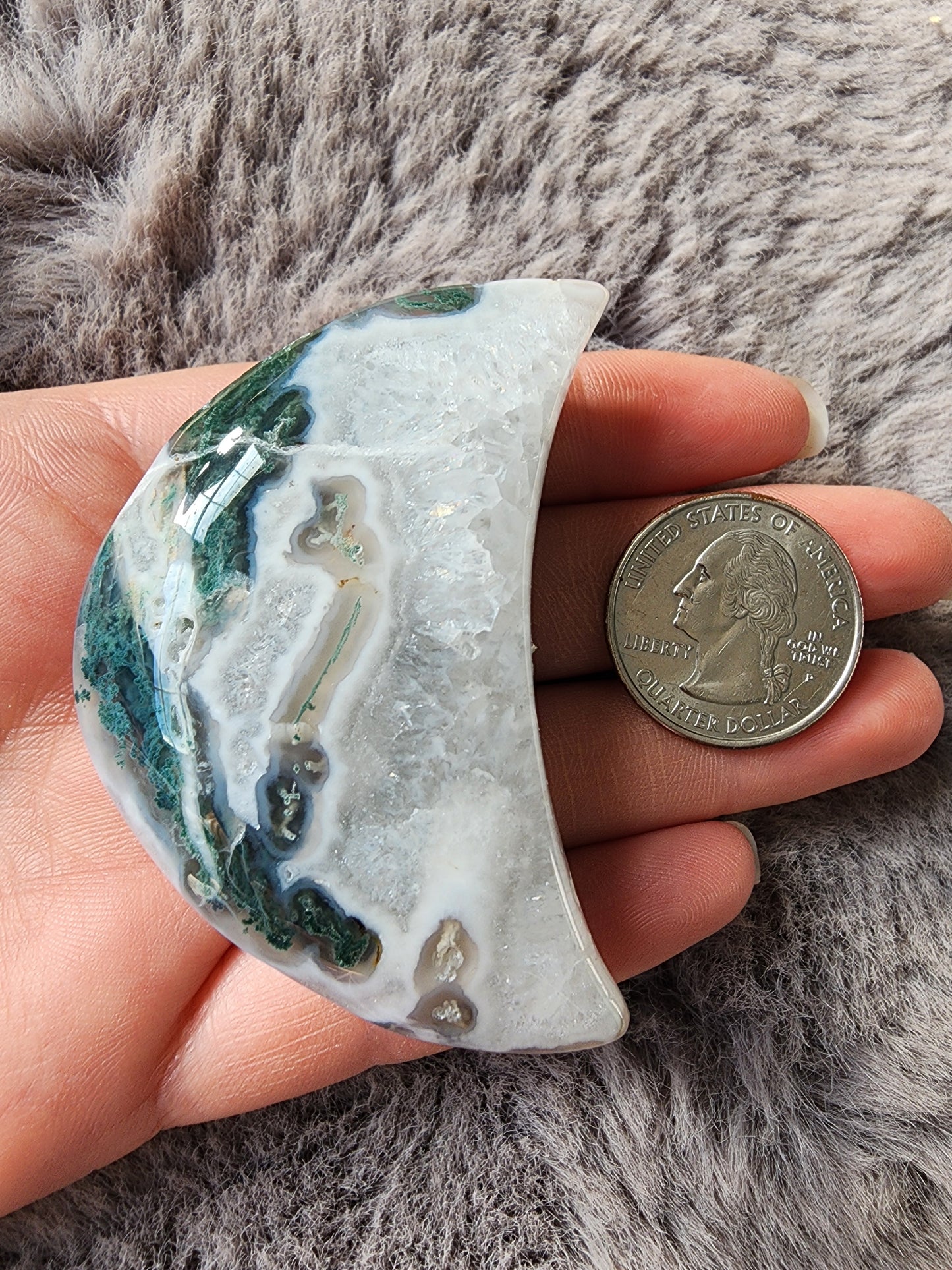Moss Agate Moon
