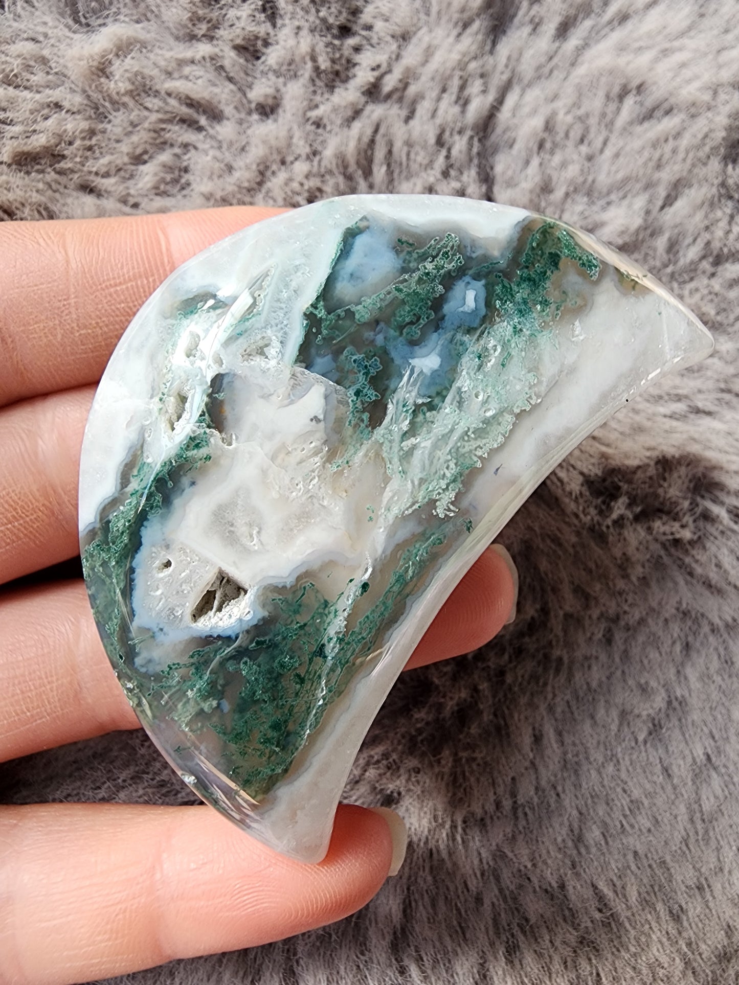 Moss Agate Moon