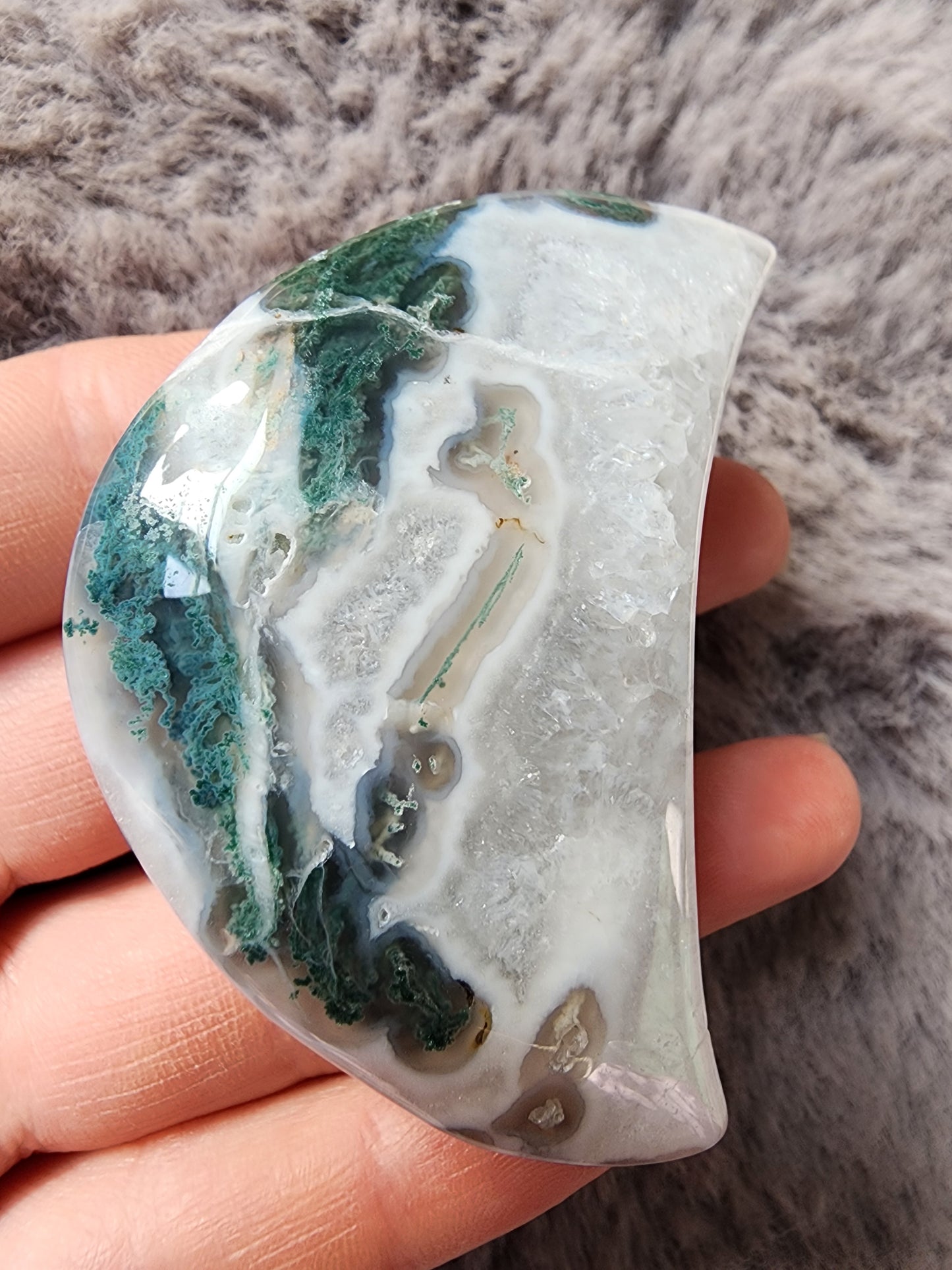 Moss Agate Moon
