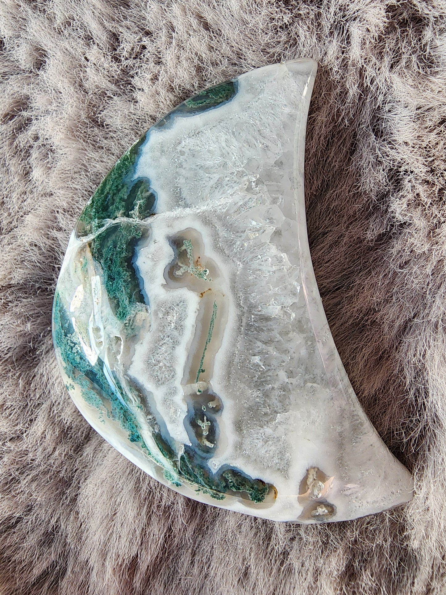 Moss Agate Moon