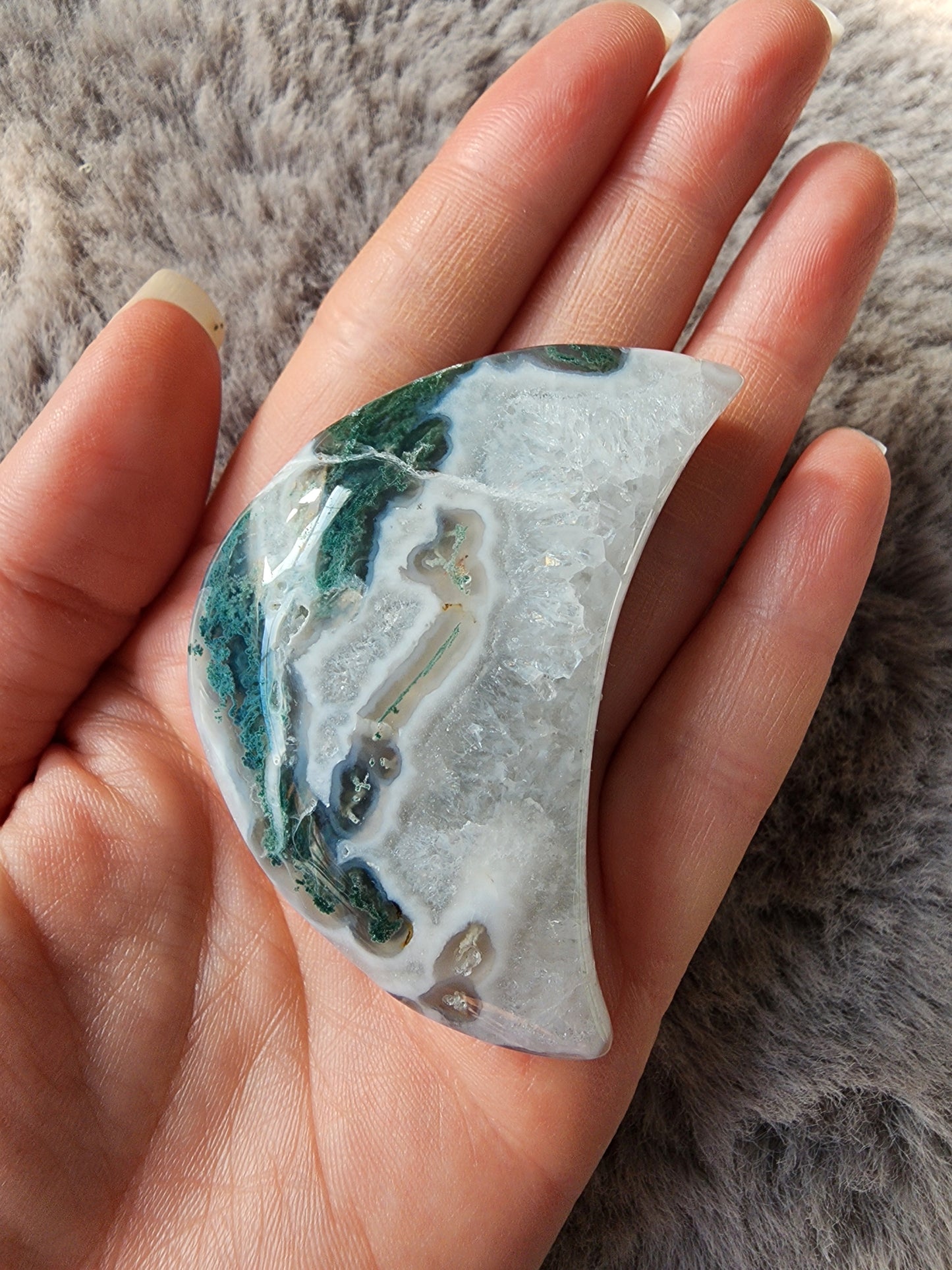 Moss Agate Moon