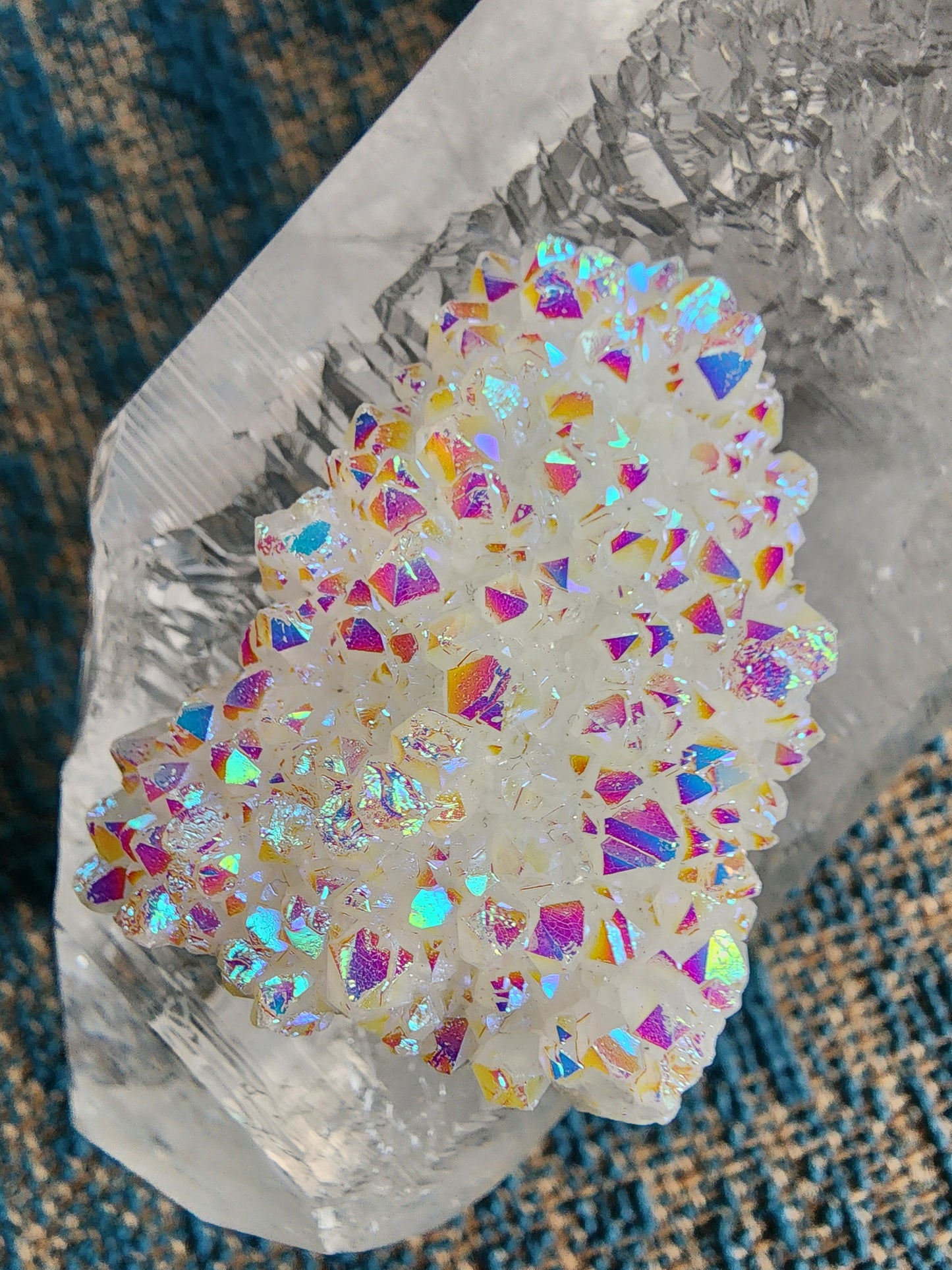 Angel Aura Quartz Cluster