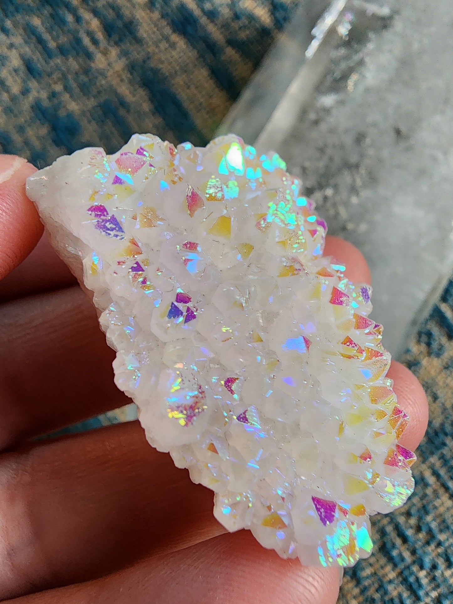 Angel Aura Quartz Cluster