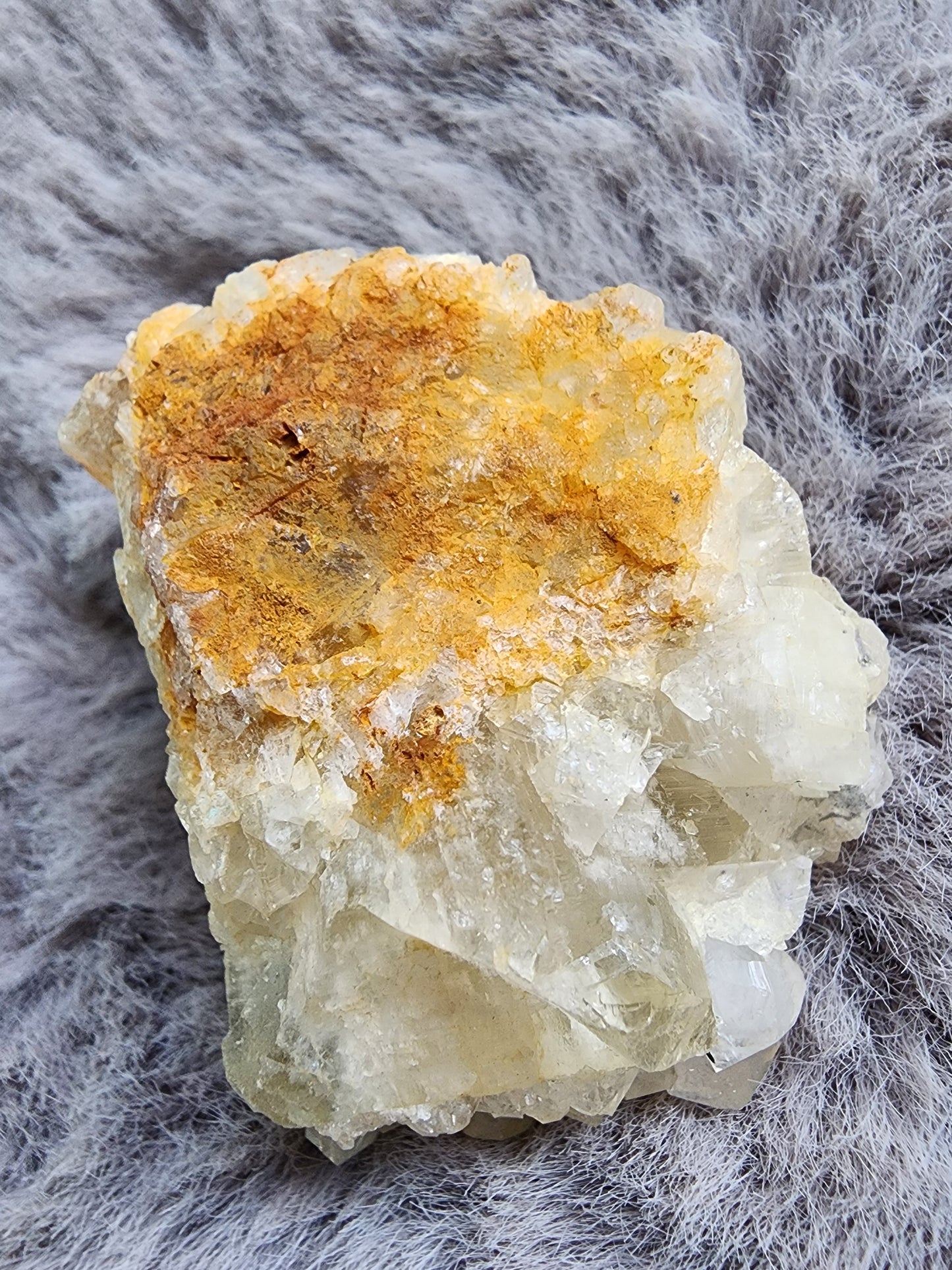 Quartz w/ Pyrite Cluster