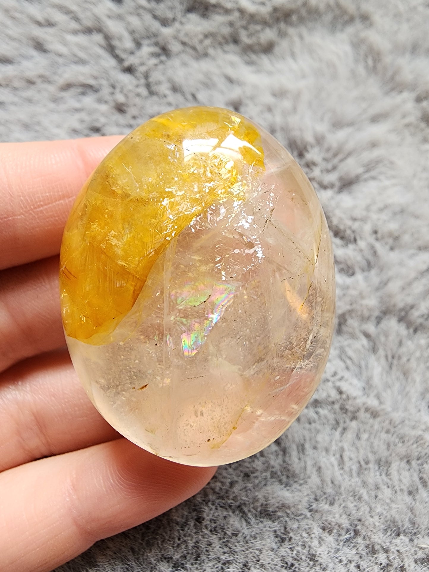 Golden Healer Quartz Palmstone