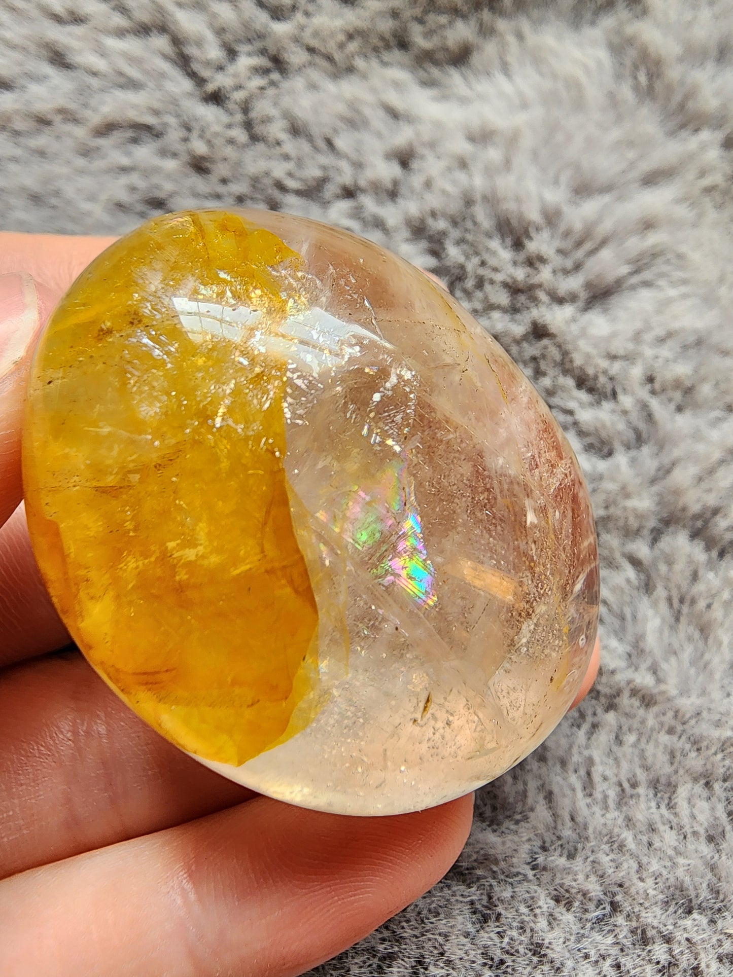 Golden Healer Quartz Palmstone