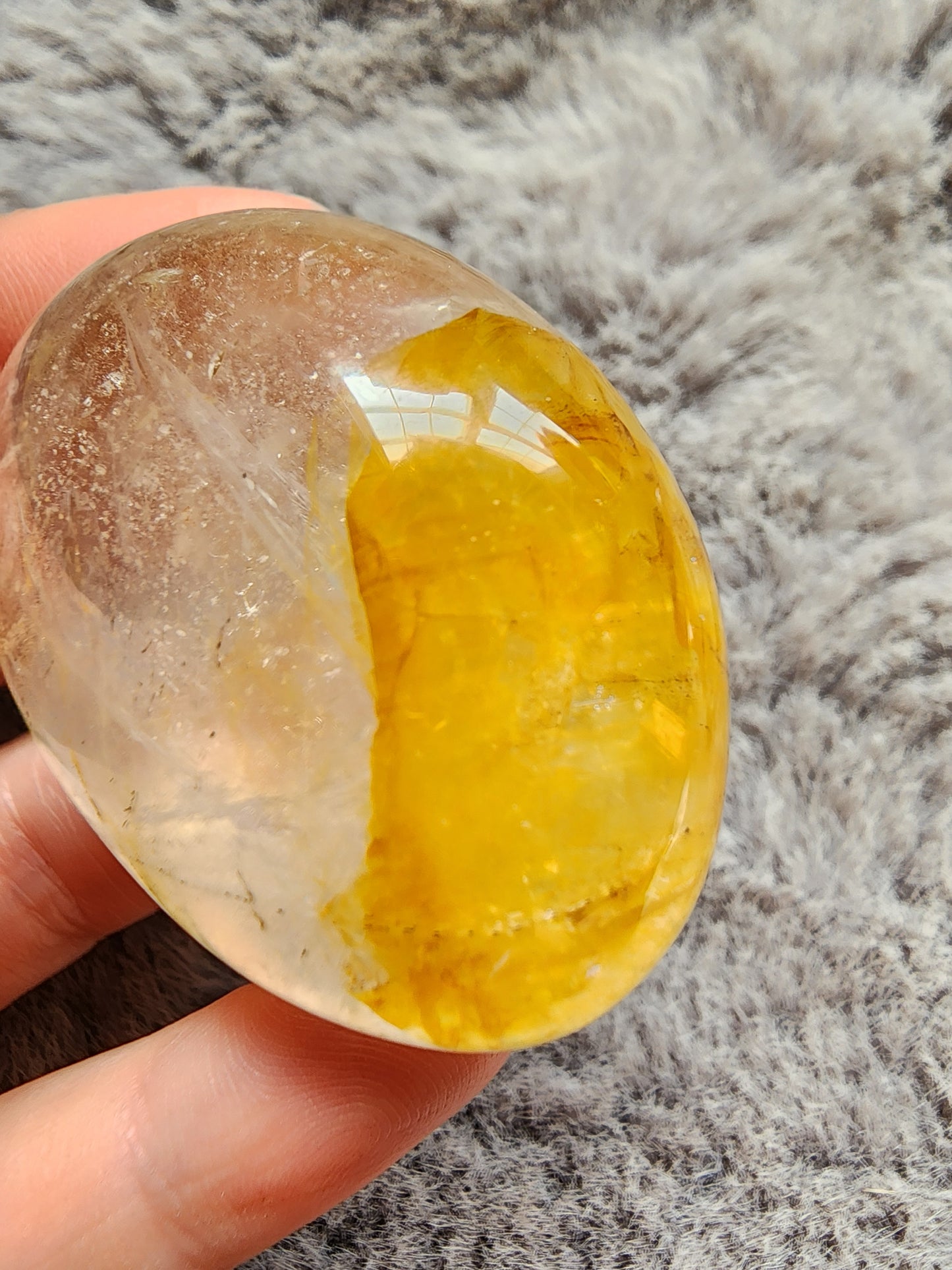 Golden Healer Quartz Palmstone