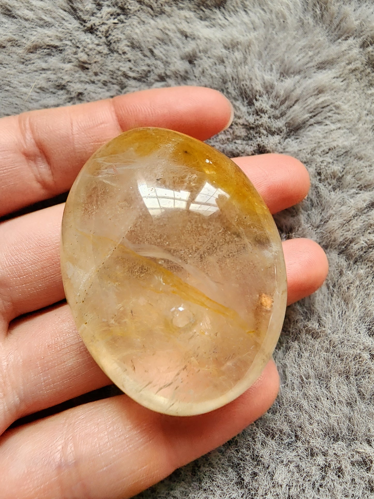 Golden Healer Quartz Palmstone