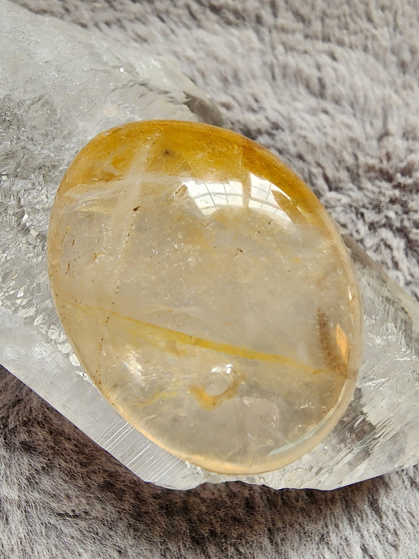 Golden Healer Quartz Palmstone