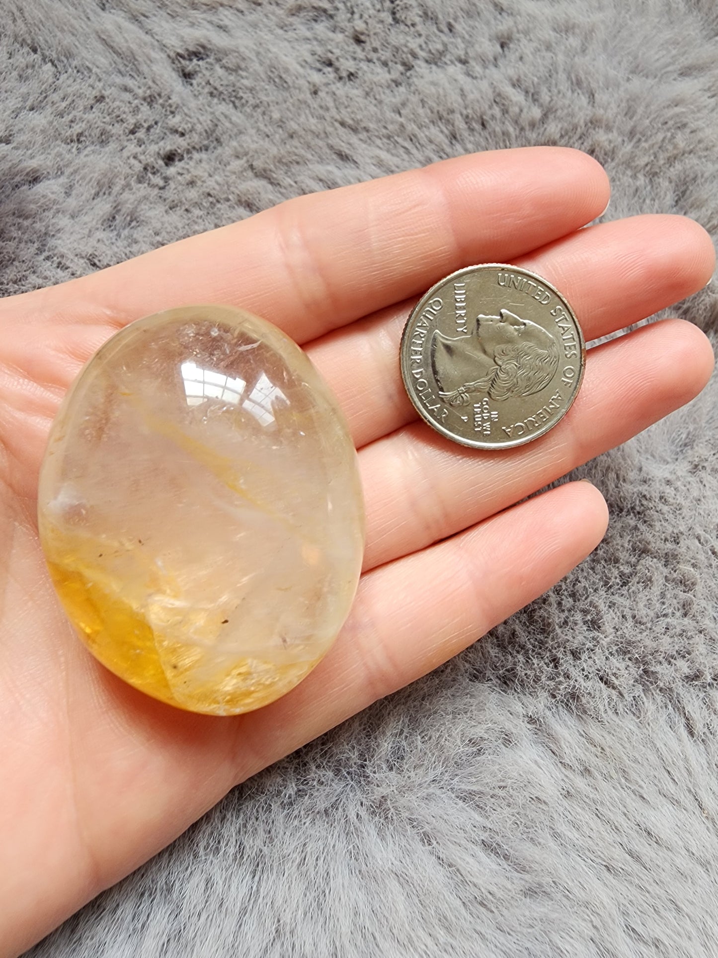Golden Healer Quartz Palmstone
