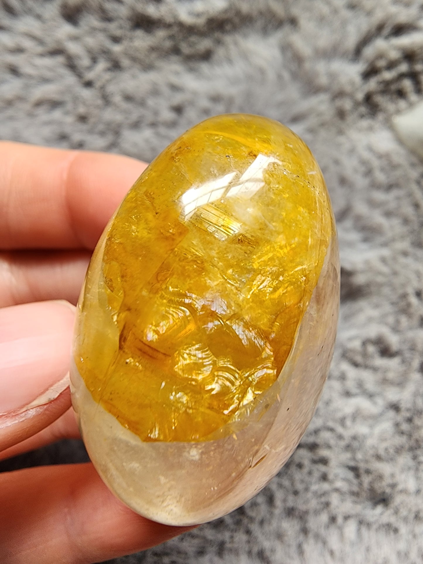 Golden Healer Quartz Palmstone