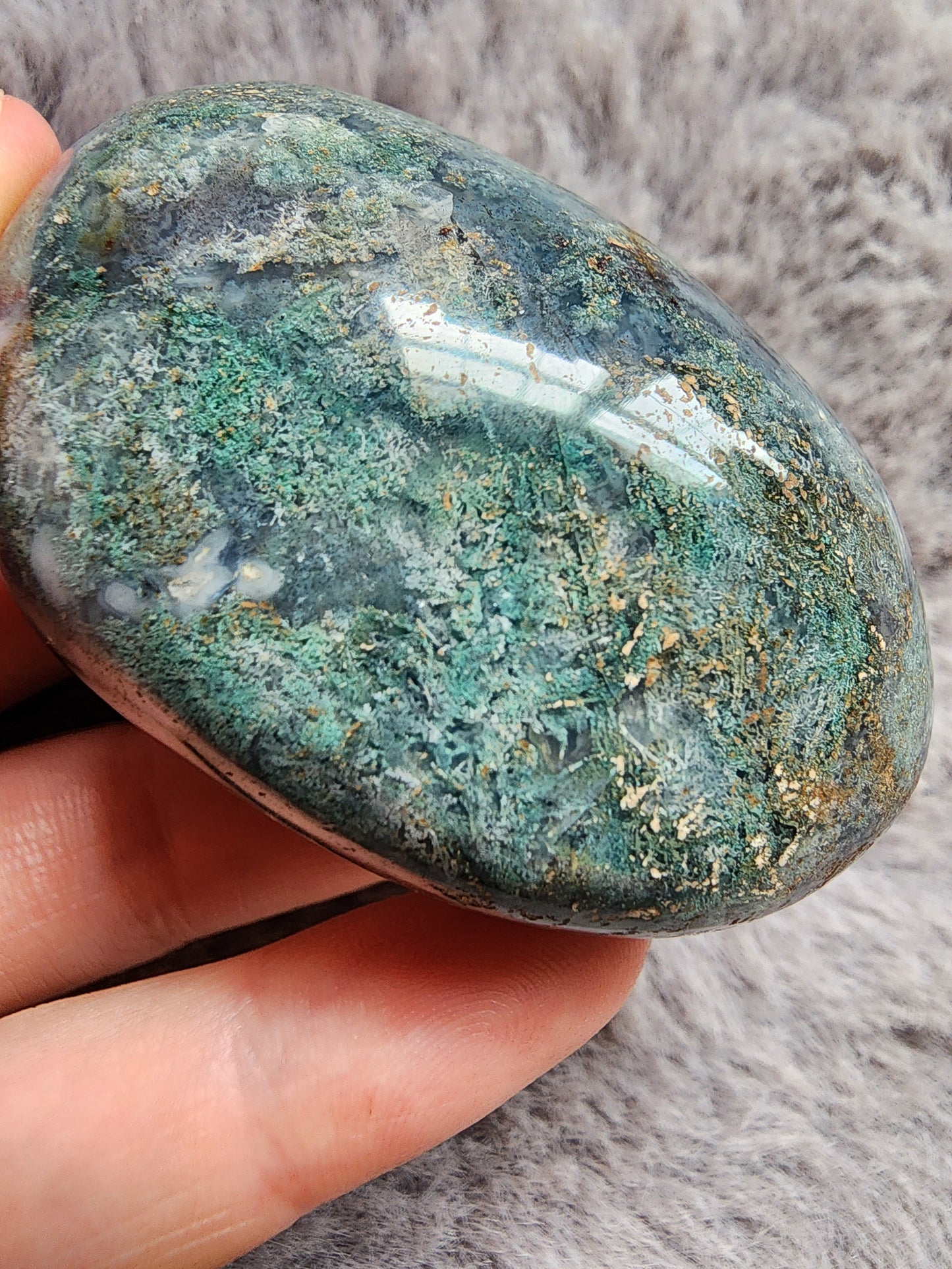 Moss Agate Palmstone
