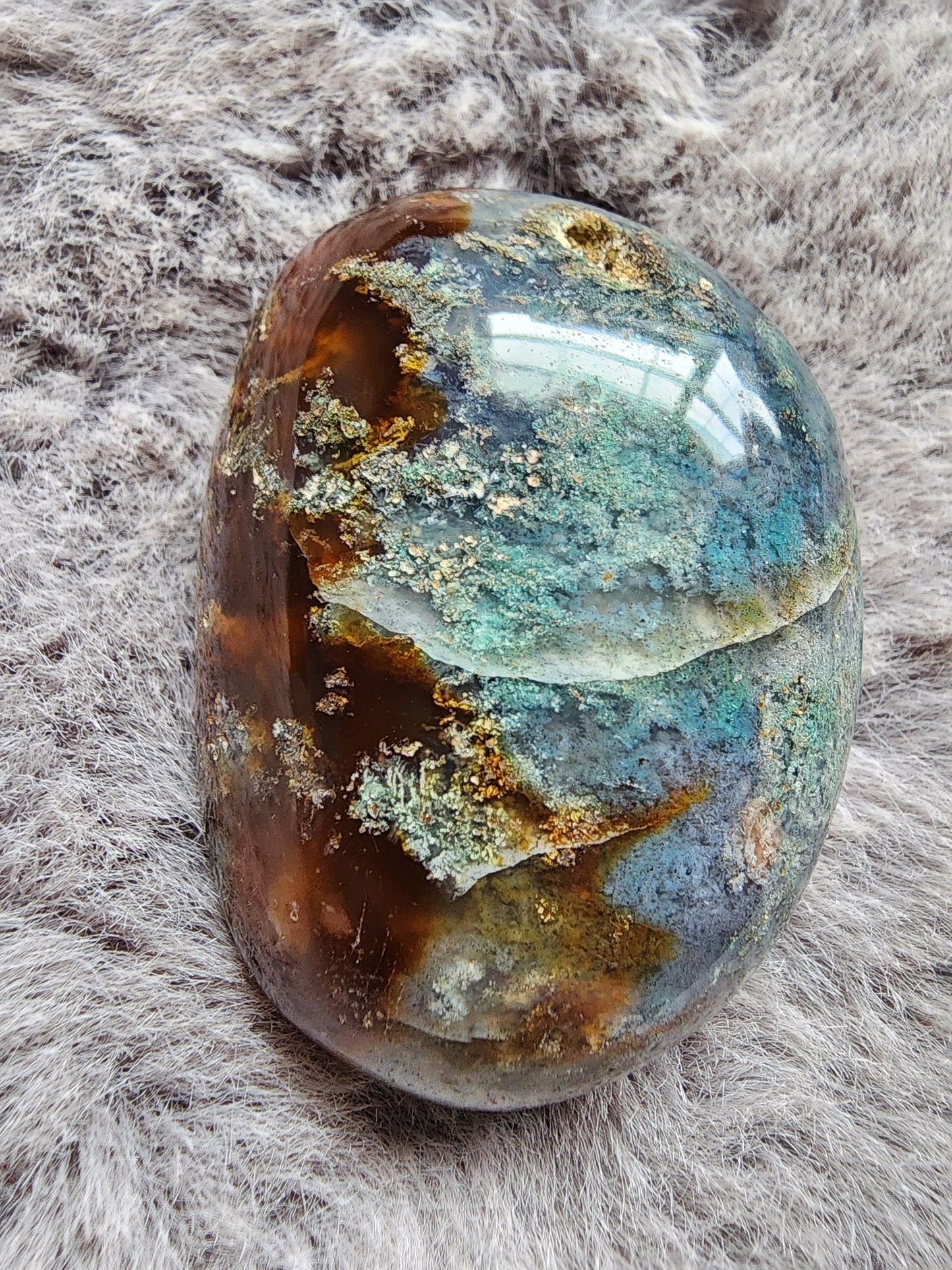 Moss Agate Palmstone