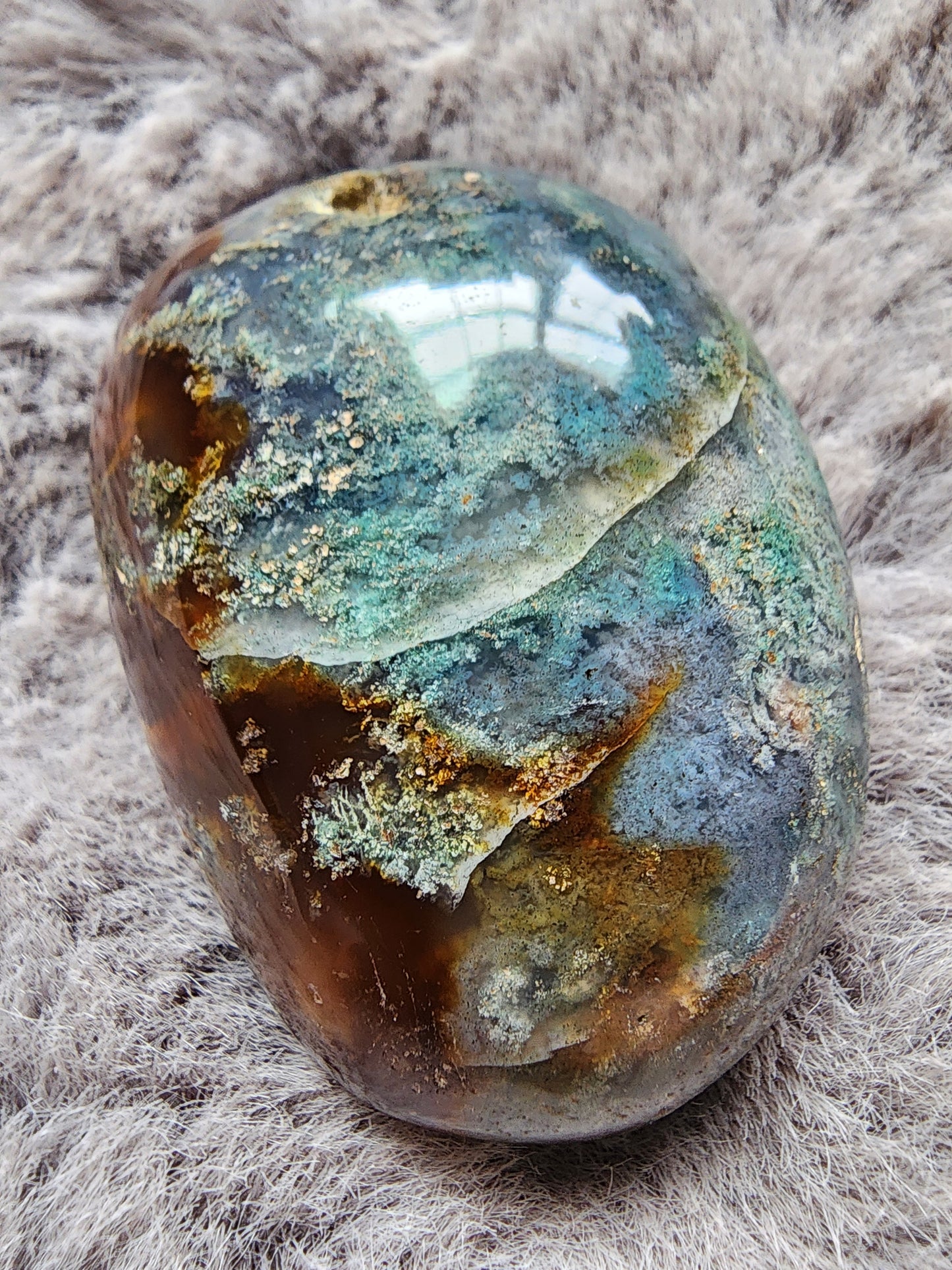 Moss Agate Palmstone