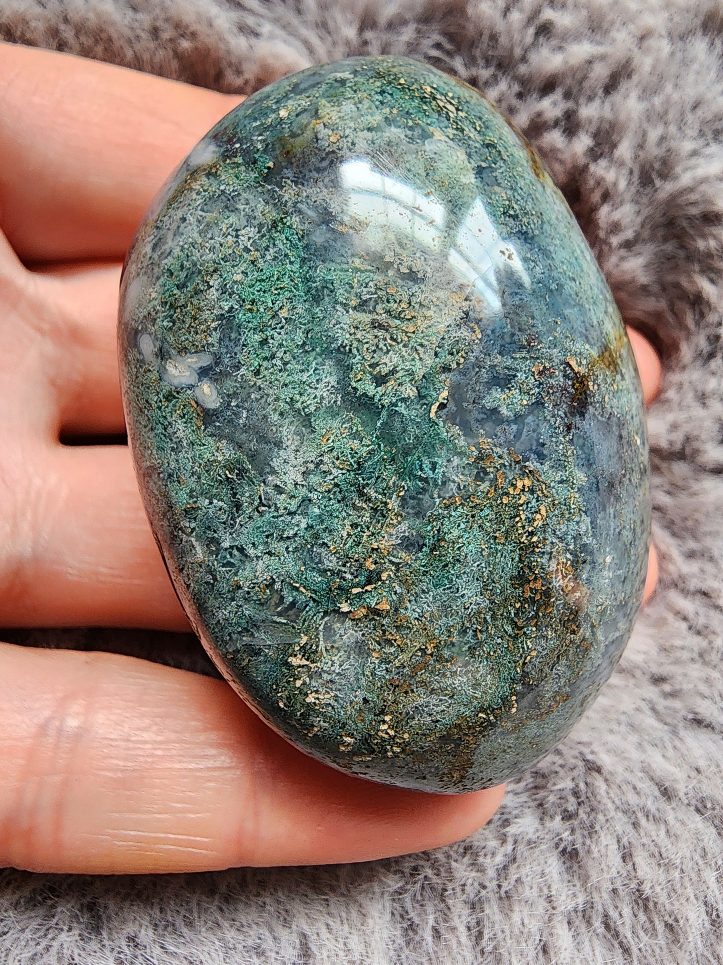 Moss Agate Palmstone