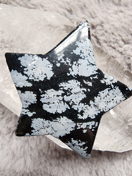 Snowflake Obsidian Star