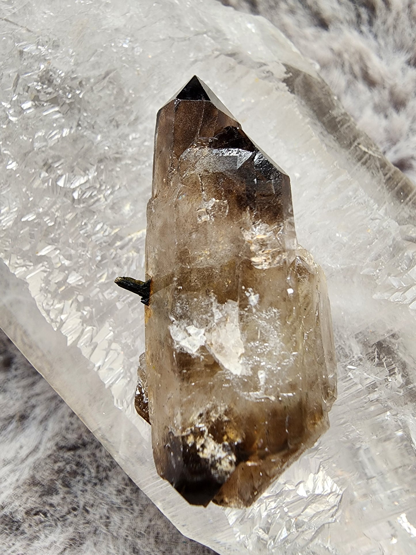 Smoky Quartz w/ Aegirine