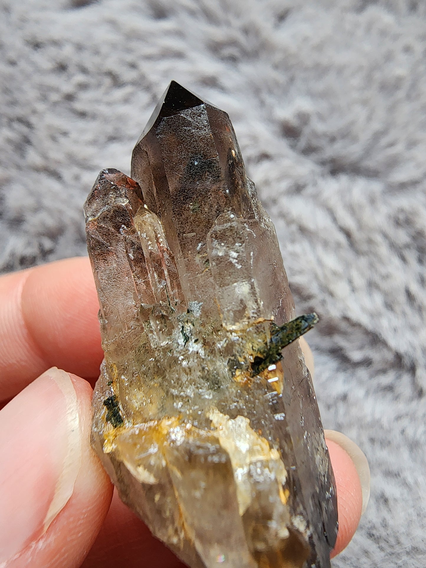 Smoky Quartz w/ Aegirine