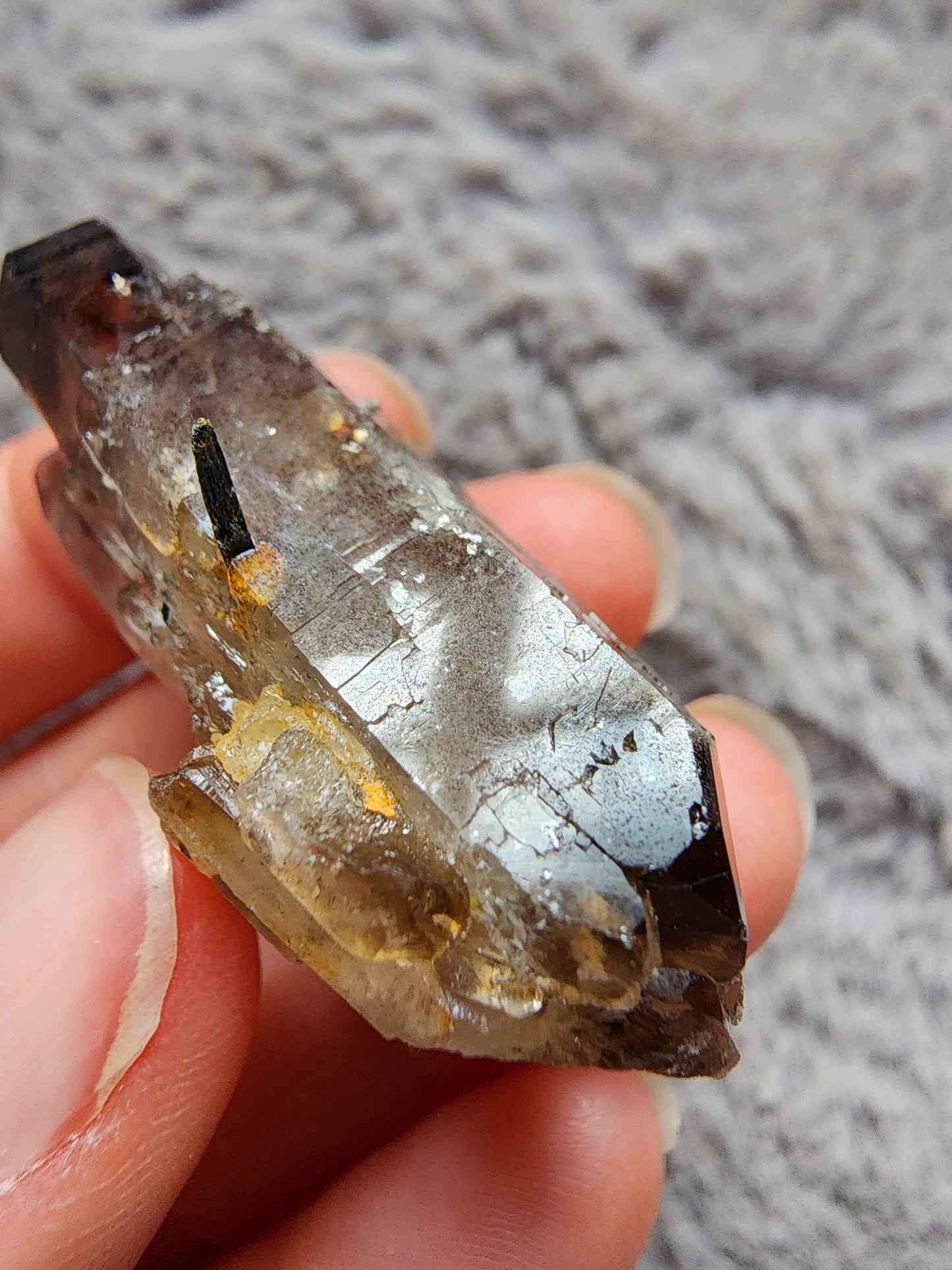 Smoky Quartz w/ Aegirine