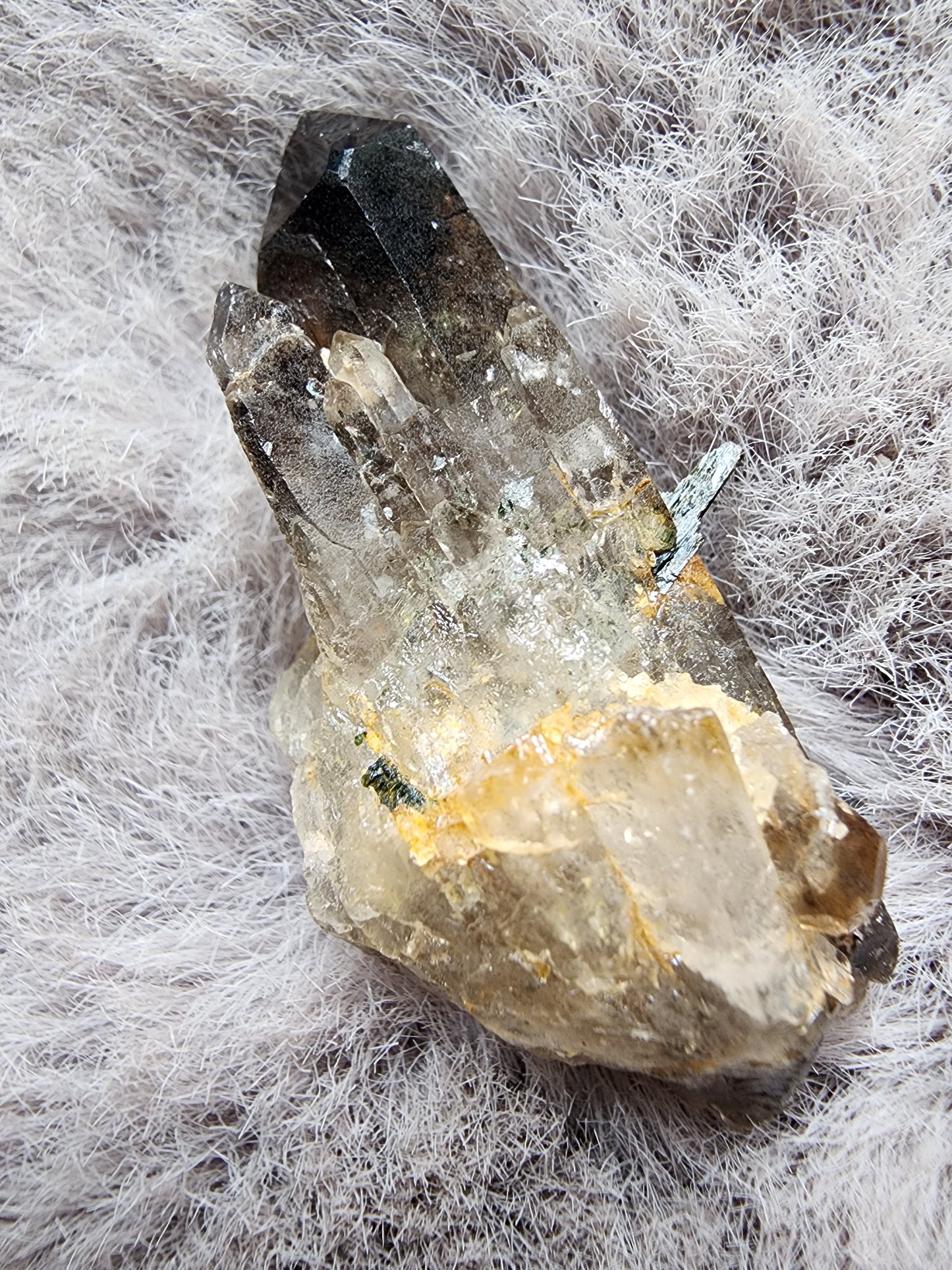 Smoky Quartz w/ Aegirine