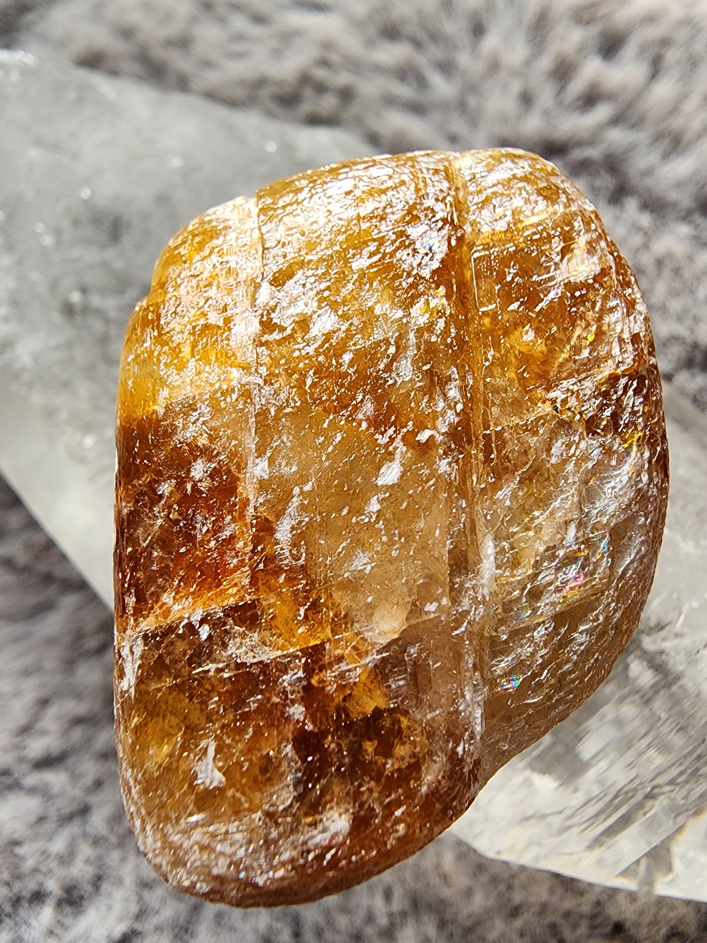 Orange Calcite Tumble