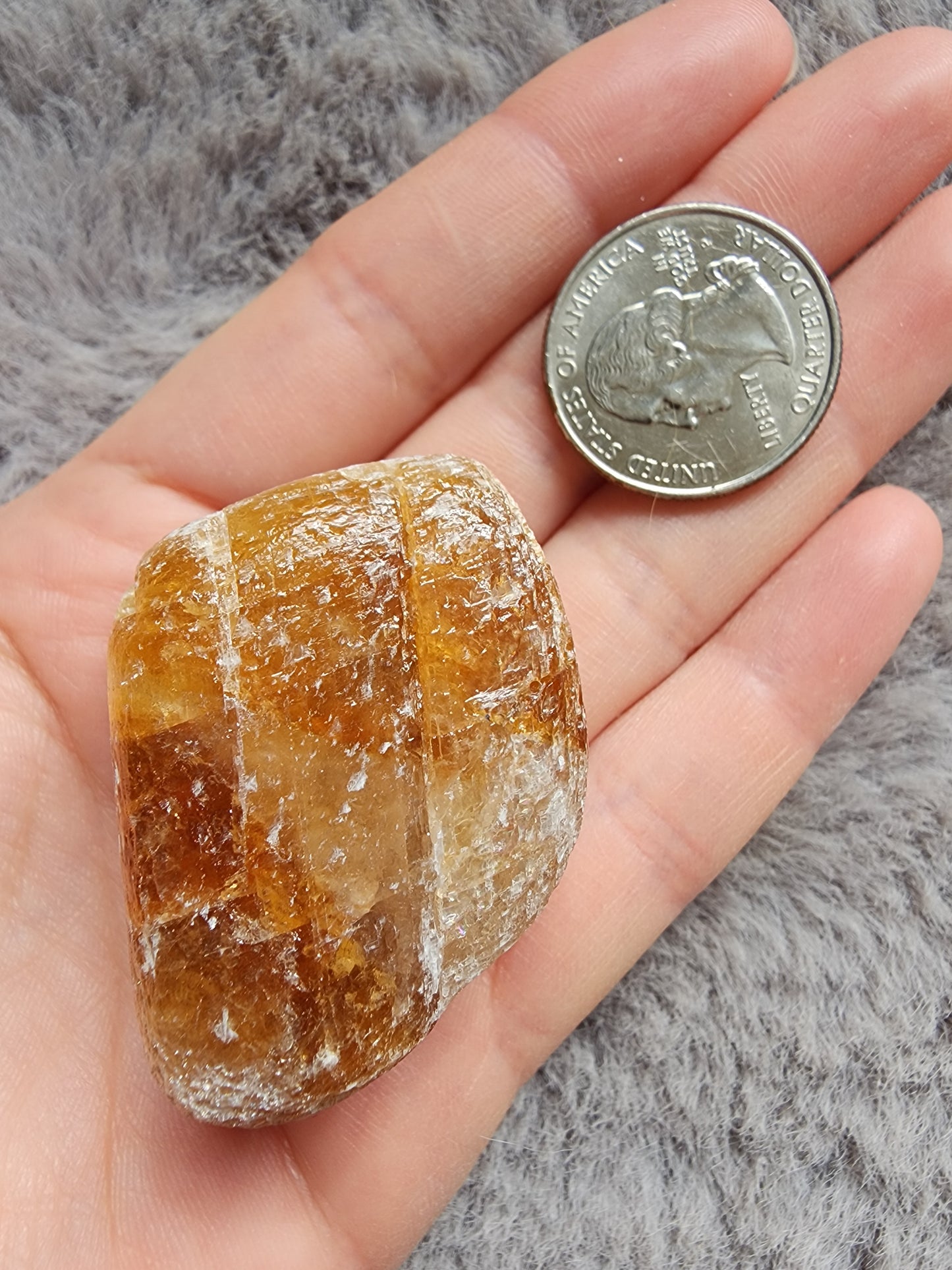 Orange Calcite Tumble