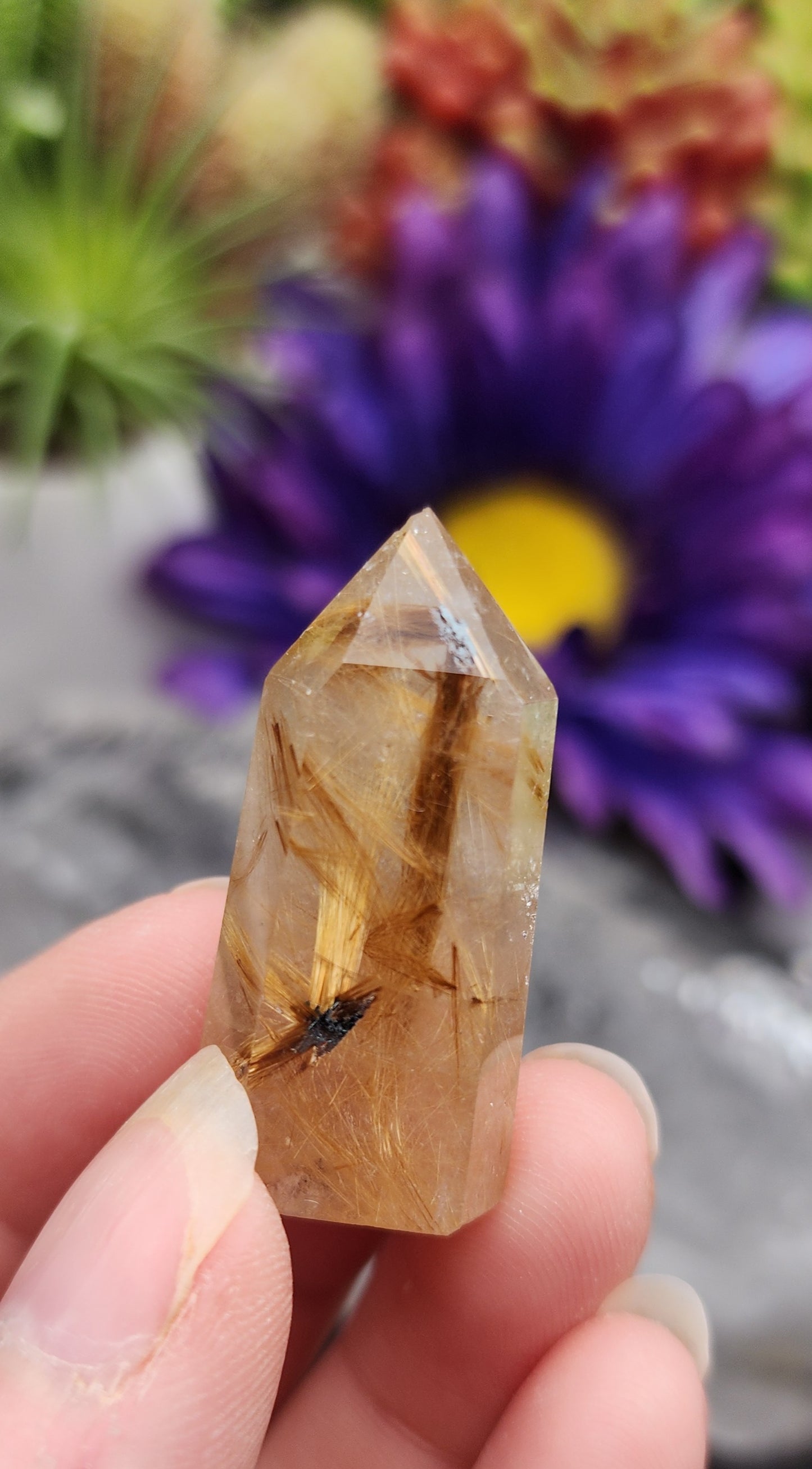 Rutilated Quartz Tower