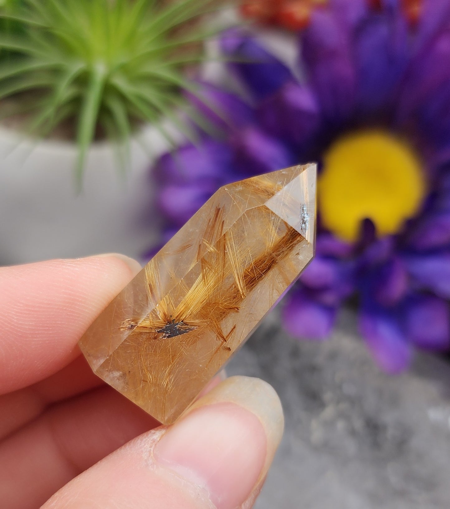 Rutilated Quartz Tower