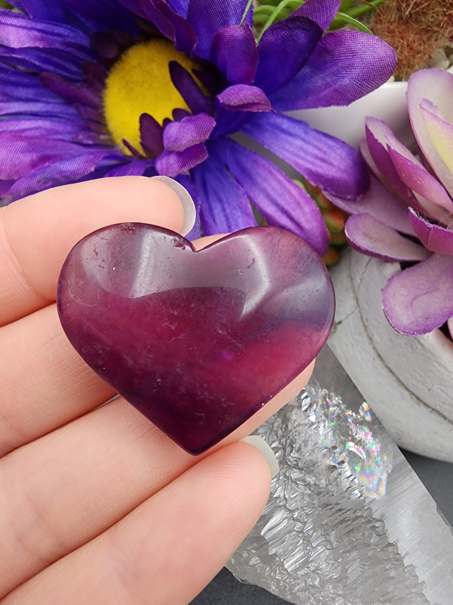 Fluorite Heart