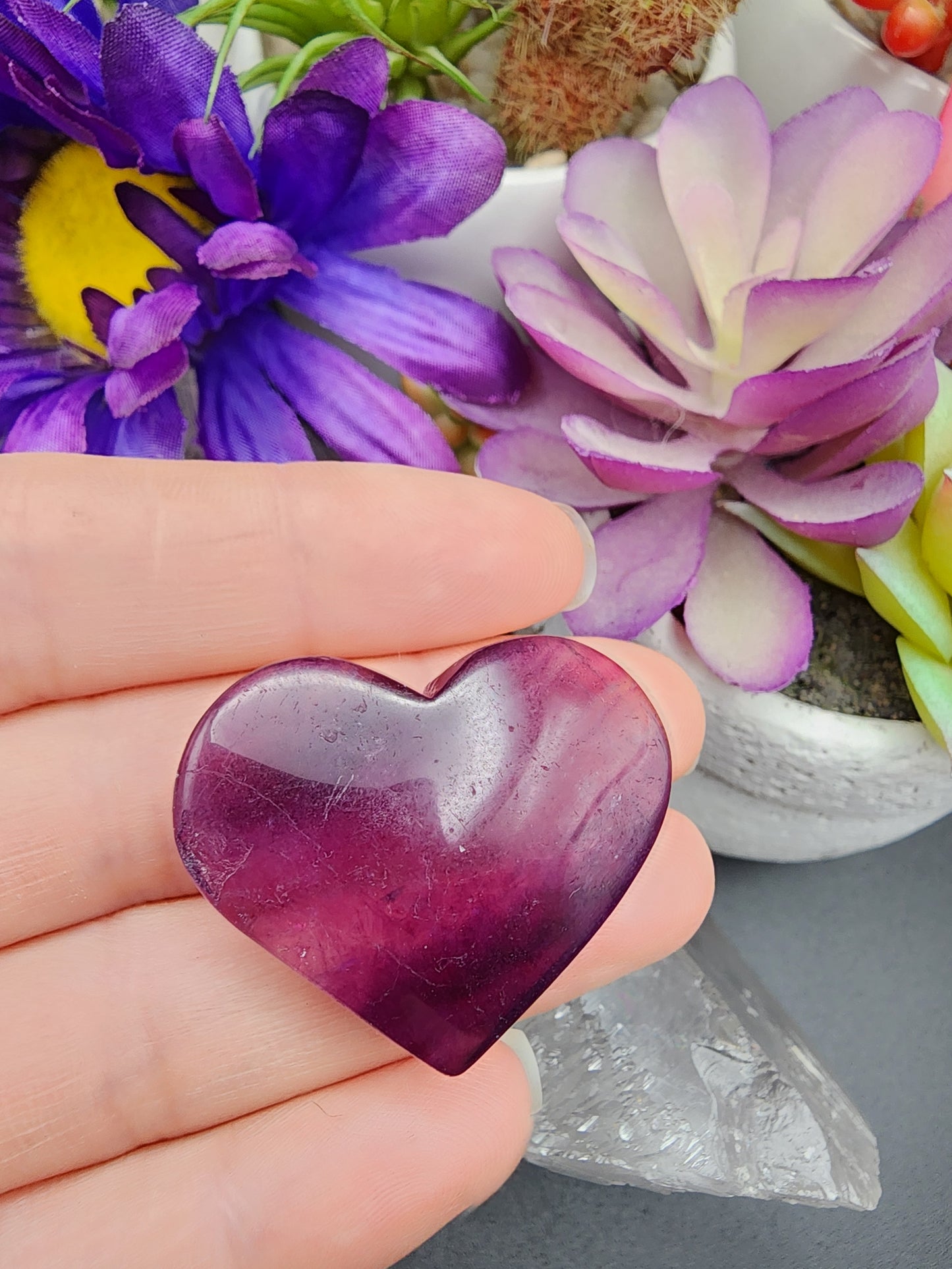 Fluorite Heart