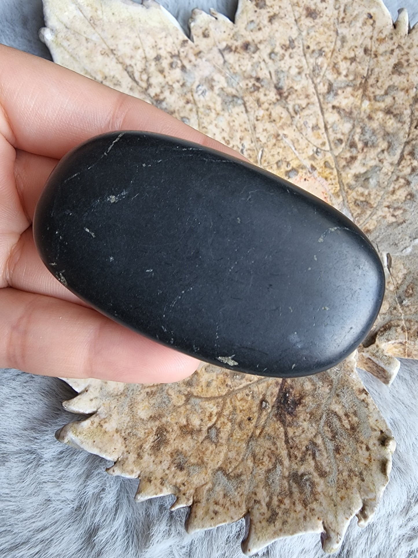 Shungite Palm Stone