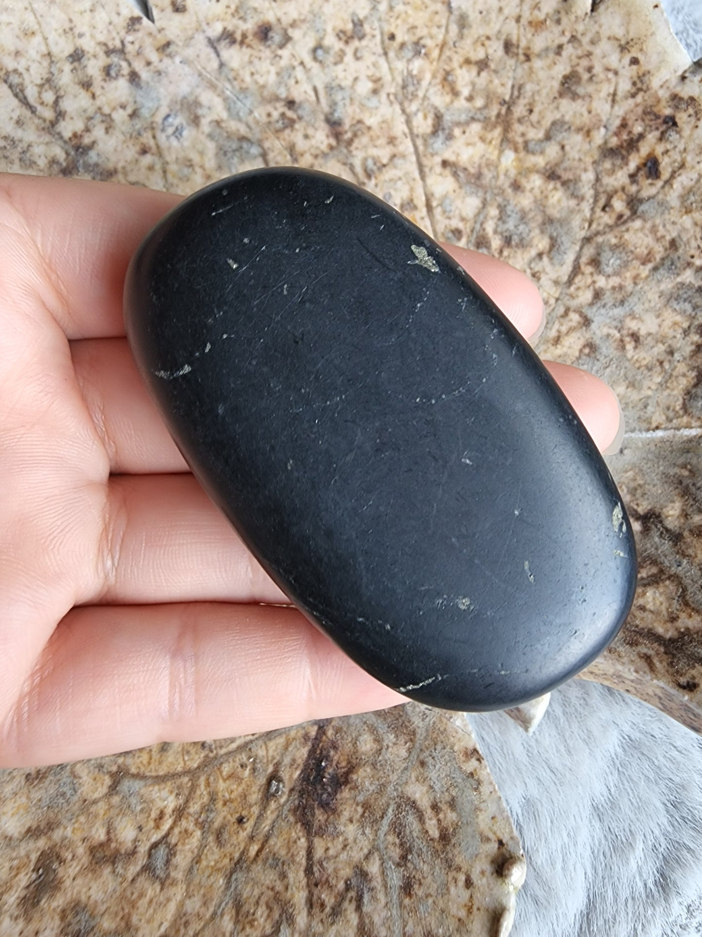 Shungite Palm Stone