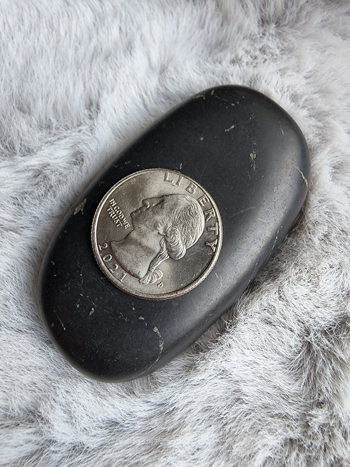 Shungite Palm Stone