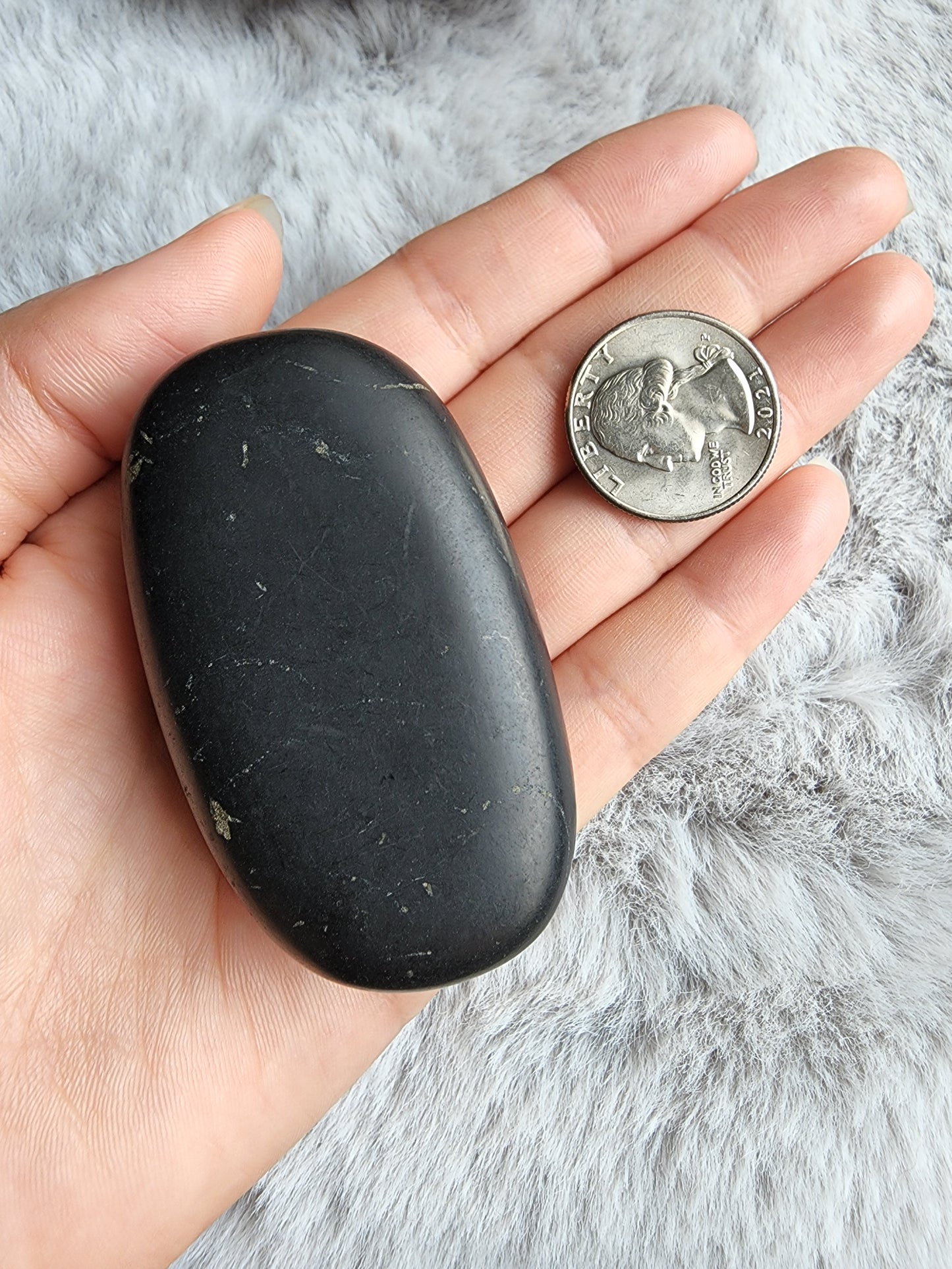 Shungite Palm Stone