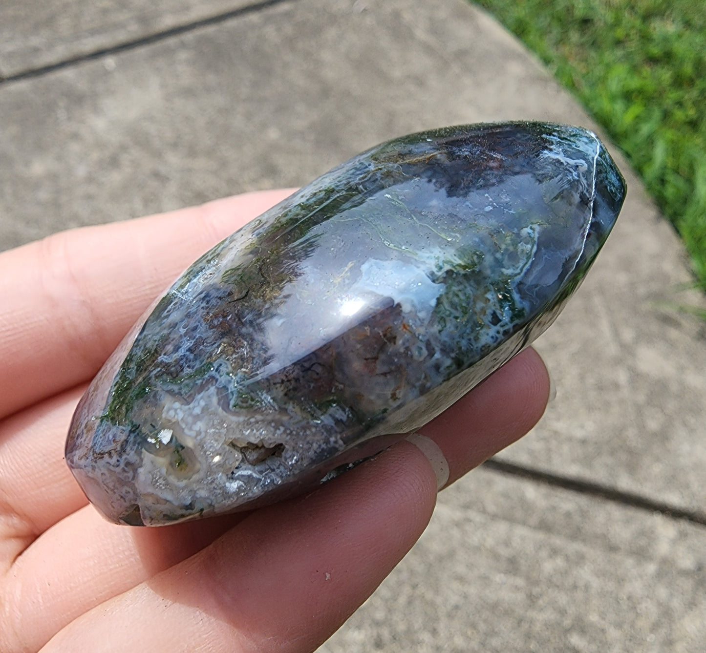 Moss Agate Palmstone