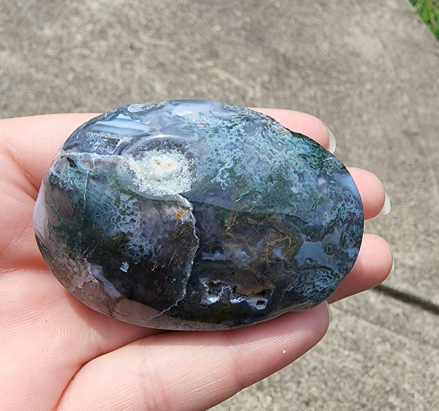 Moss Agate Palmstone