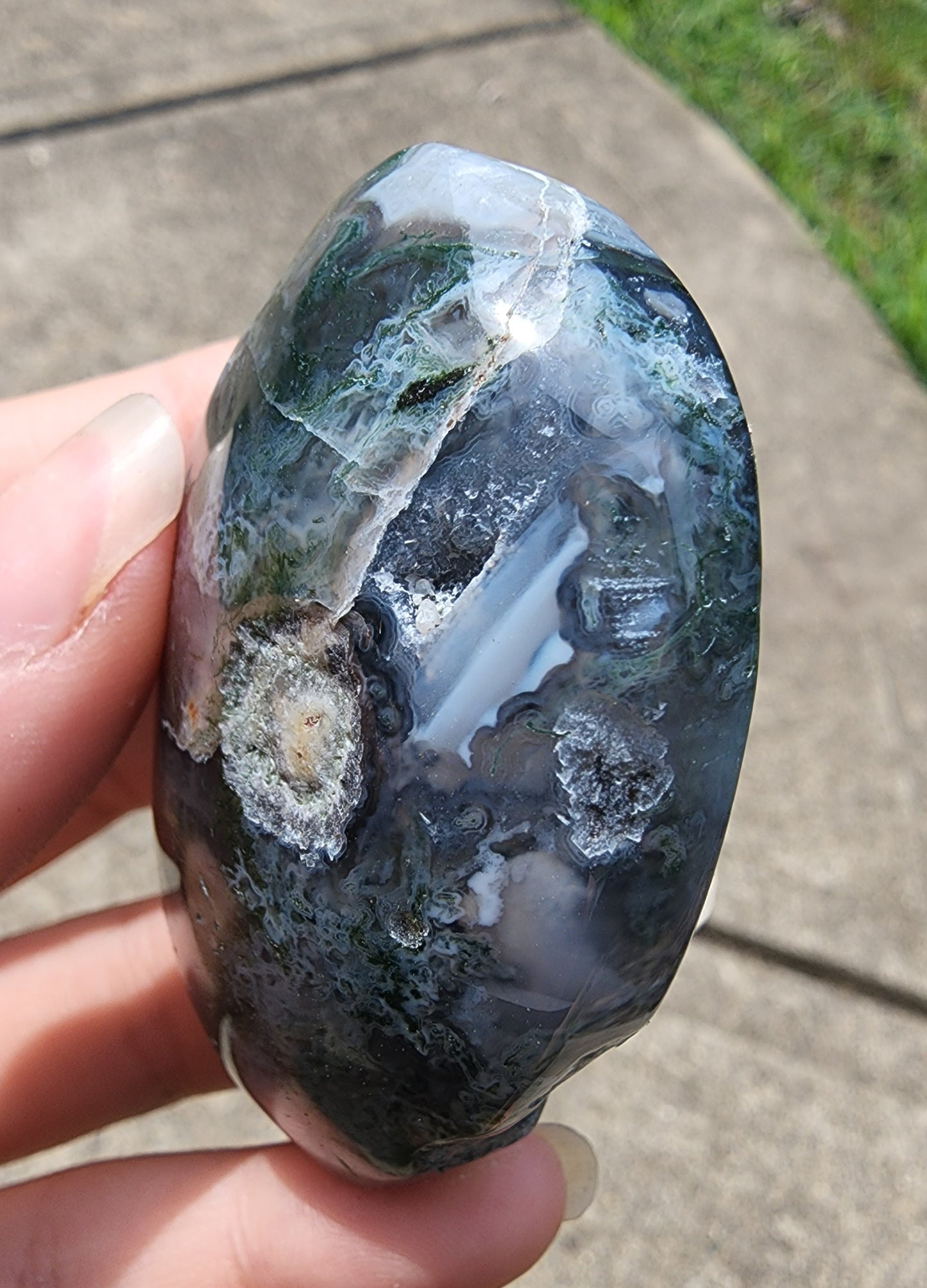 Moss Agate Palmstone