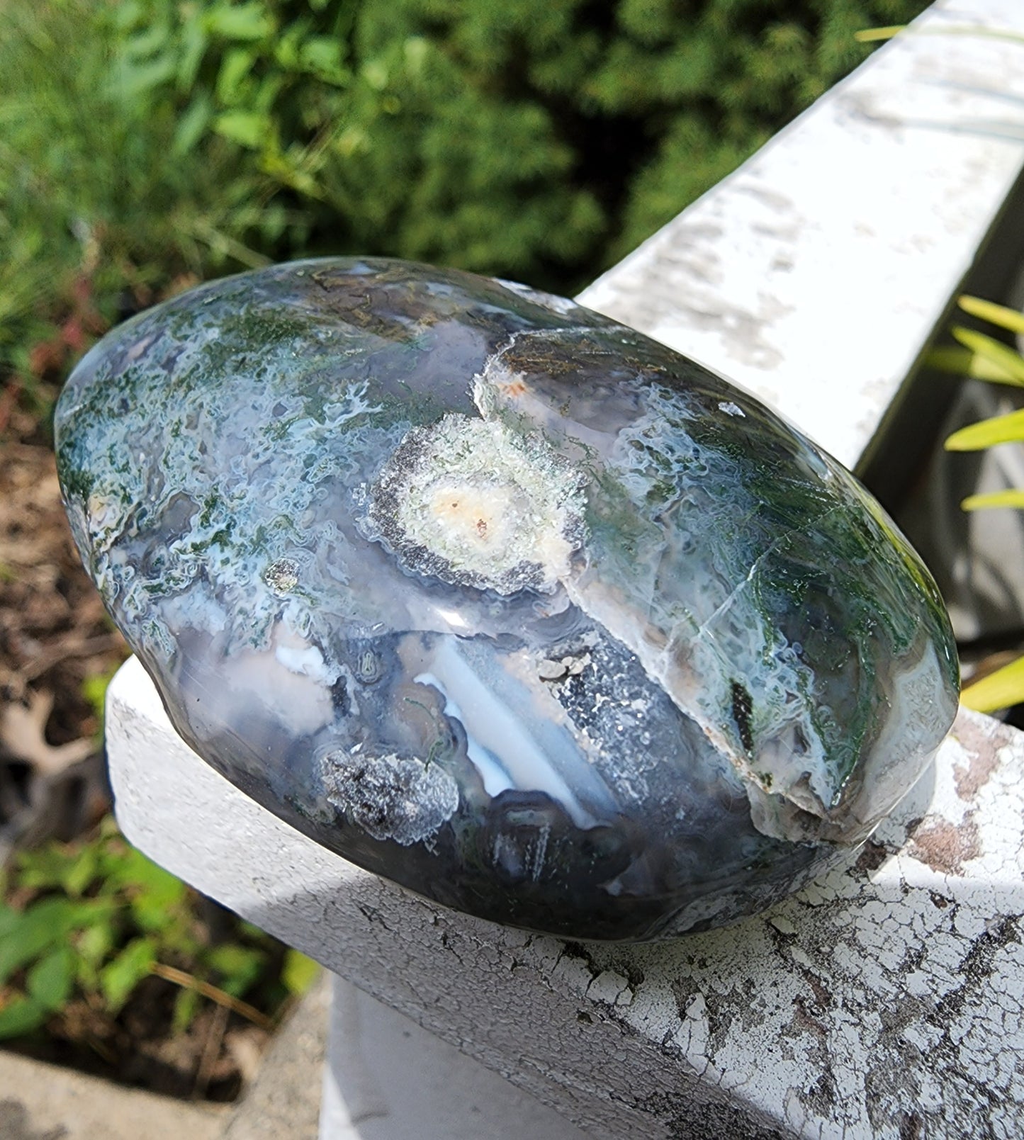 Moss Agate Palmstone