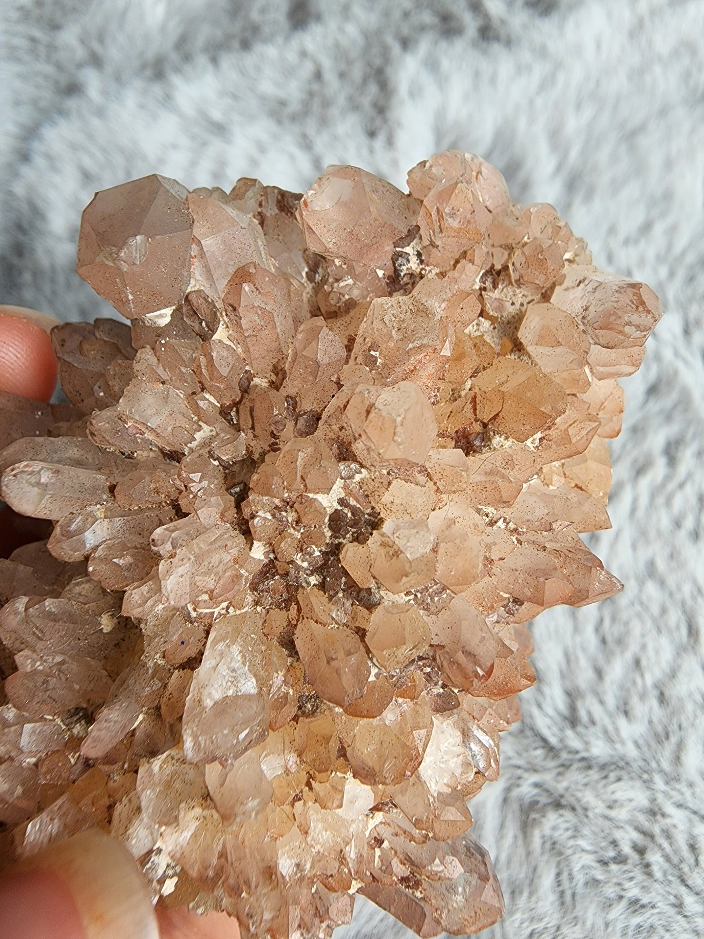 Hematite Quartz Cluster