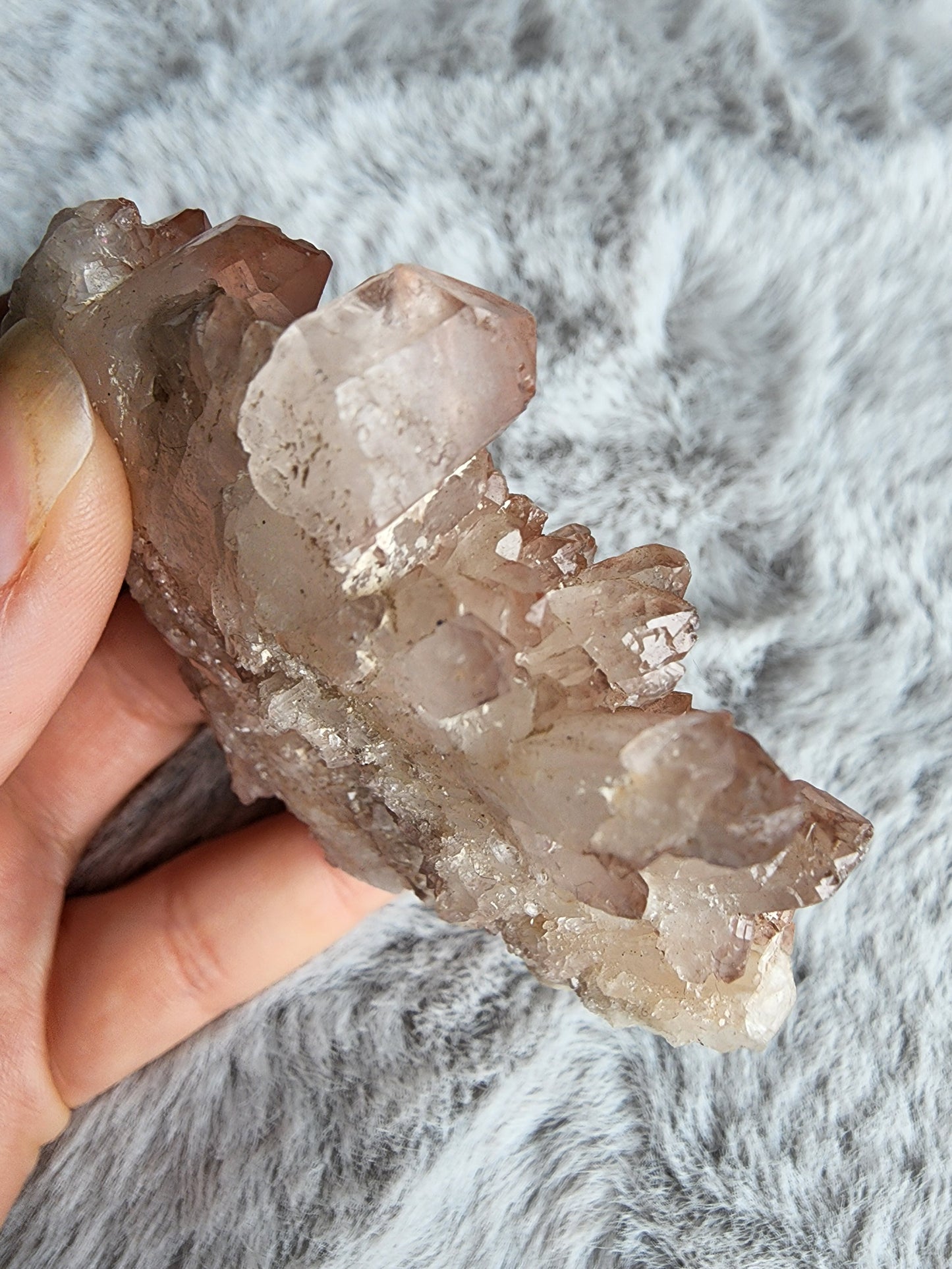 Hematite Quartz Cluster