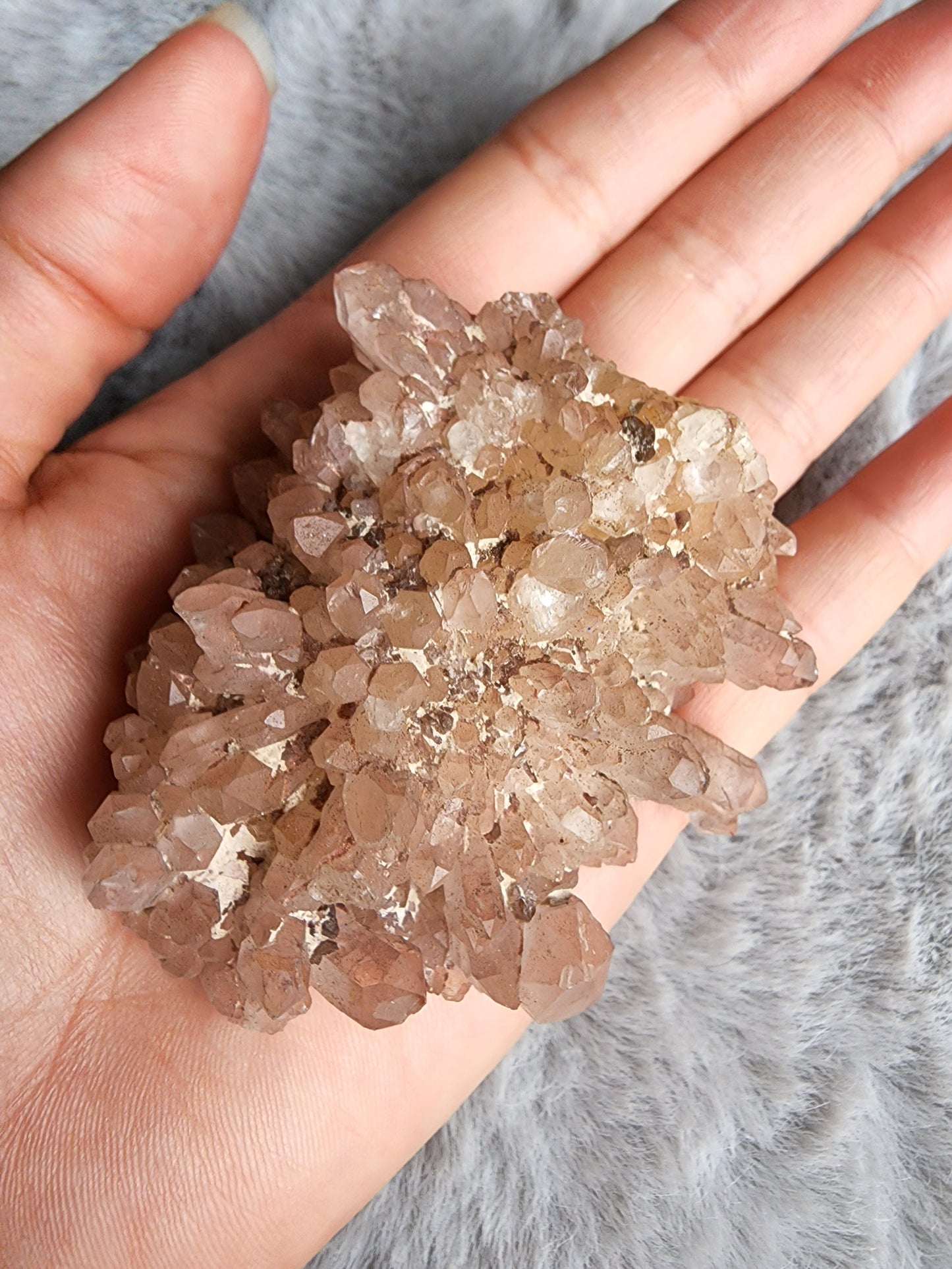 Hematite Quartz Cluster