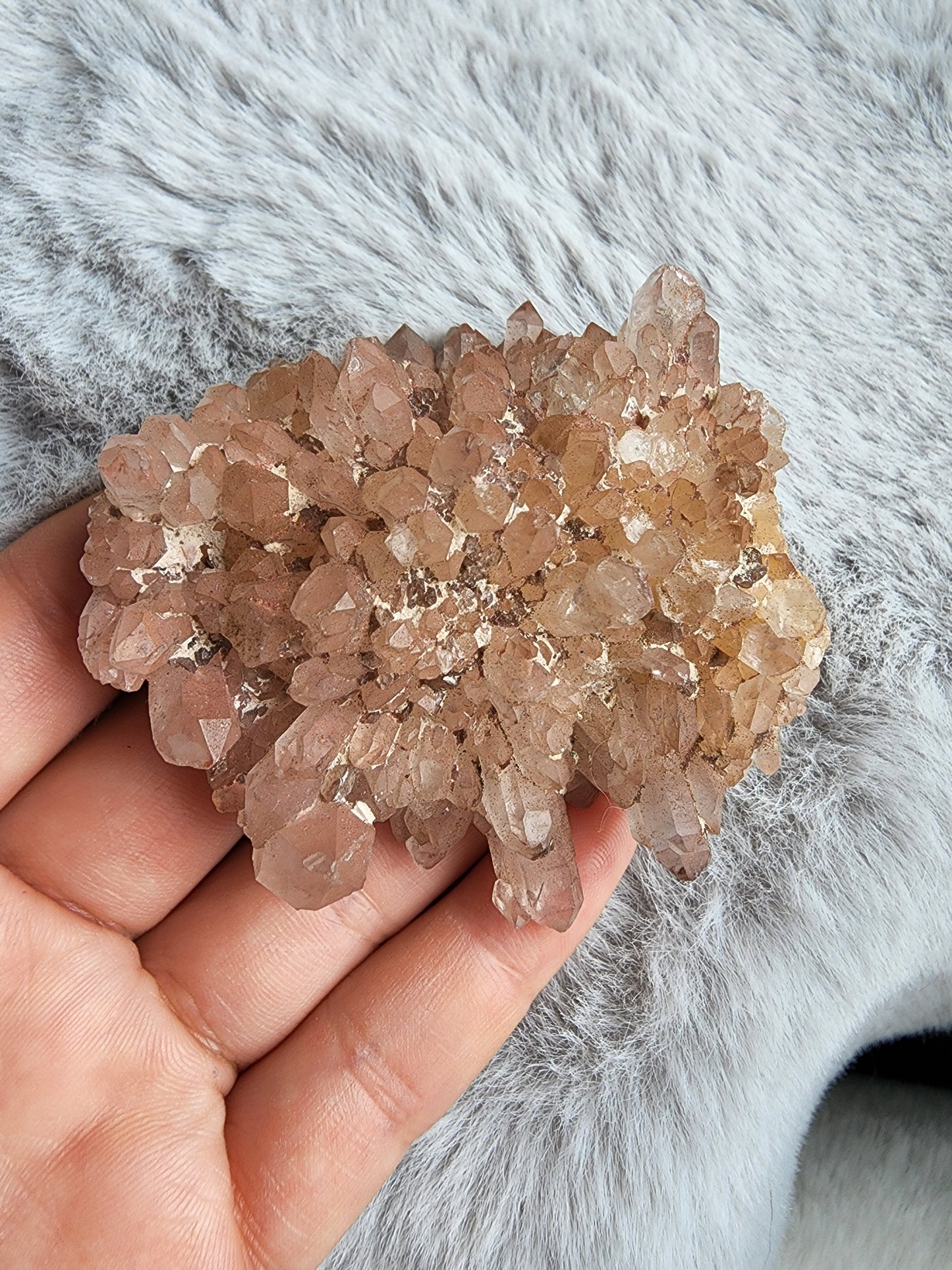 Hematite Quartz Cluster