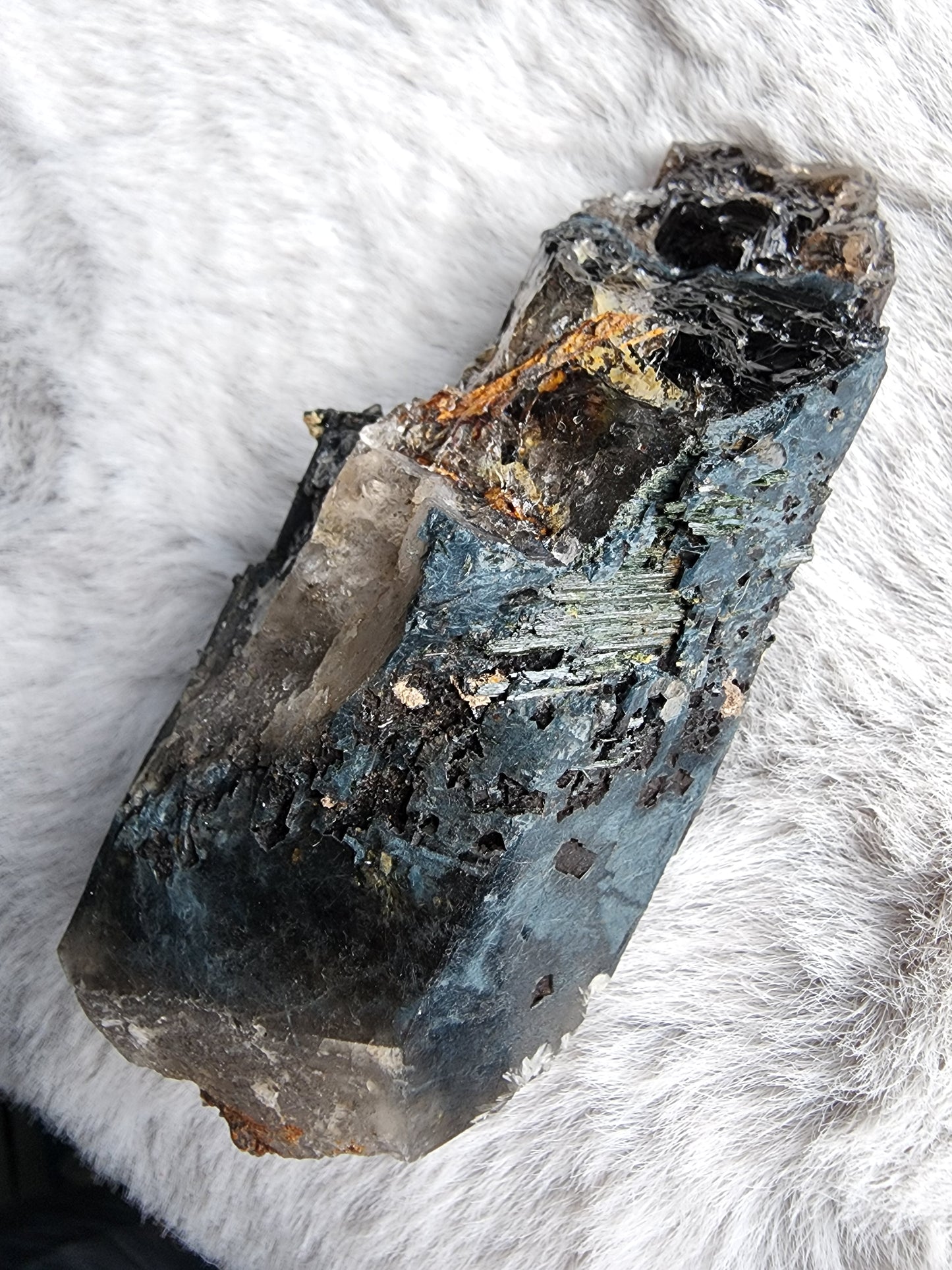 Smoky Quartz w/ Aegirine