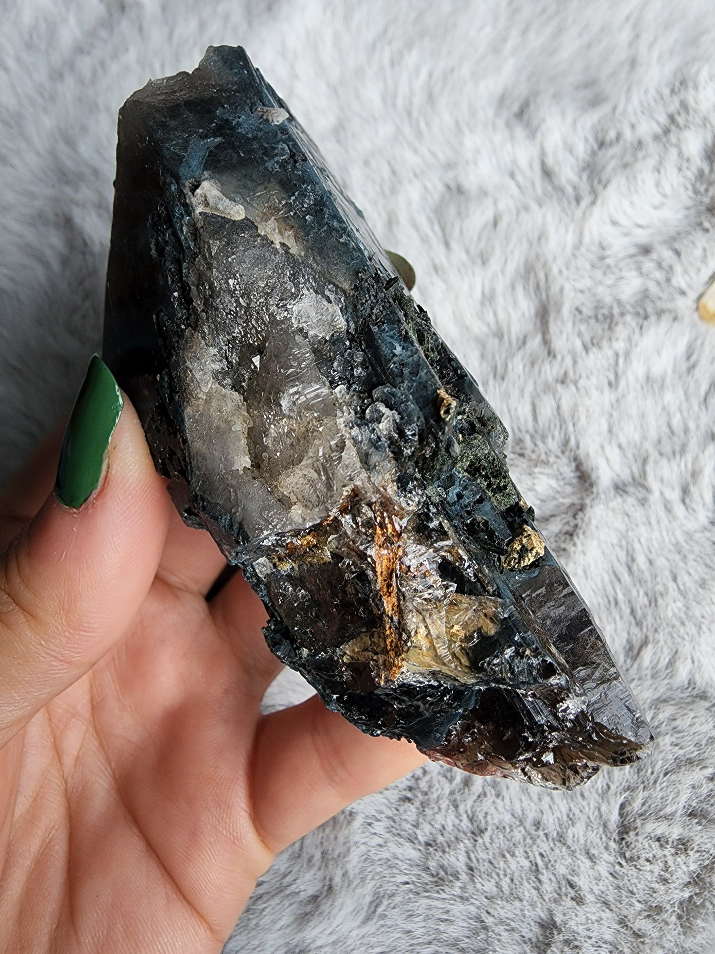 Smoky Quartz w/ Aegirine