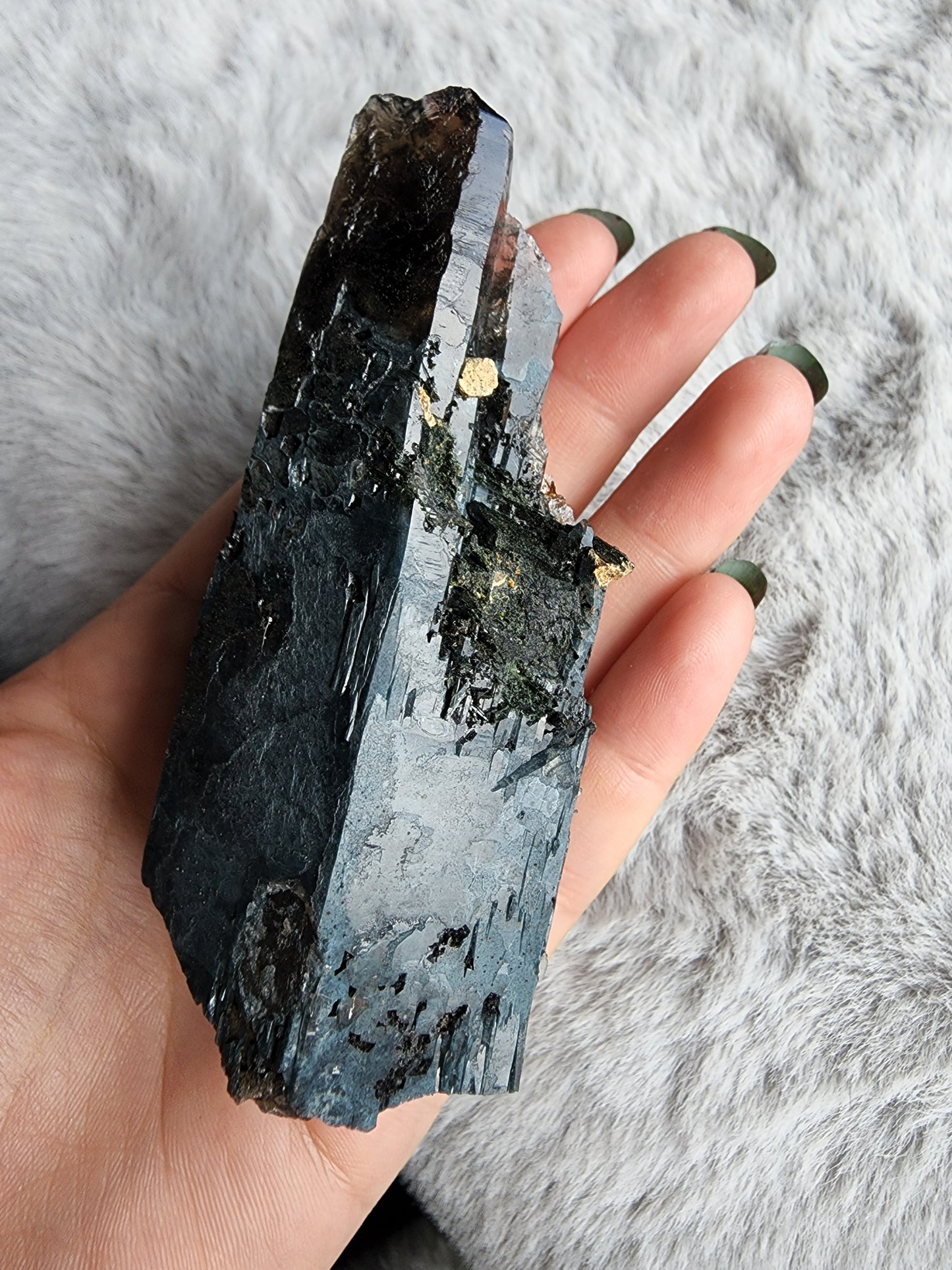 Smoky Quartz w/ Aegirine