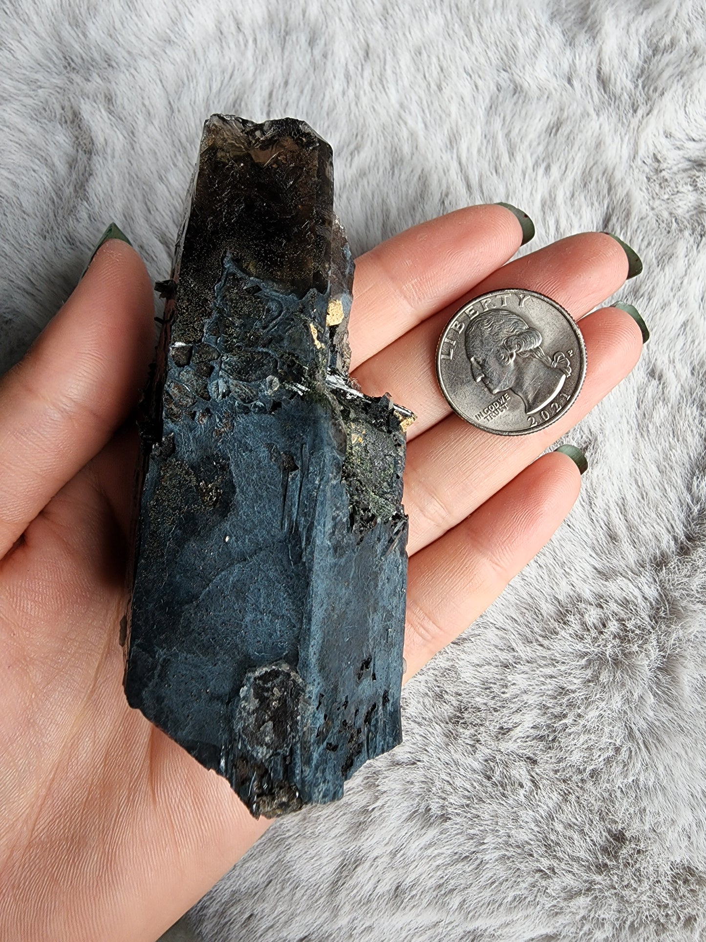 Smoky Quartz w/ Aegirine