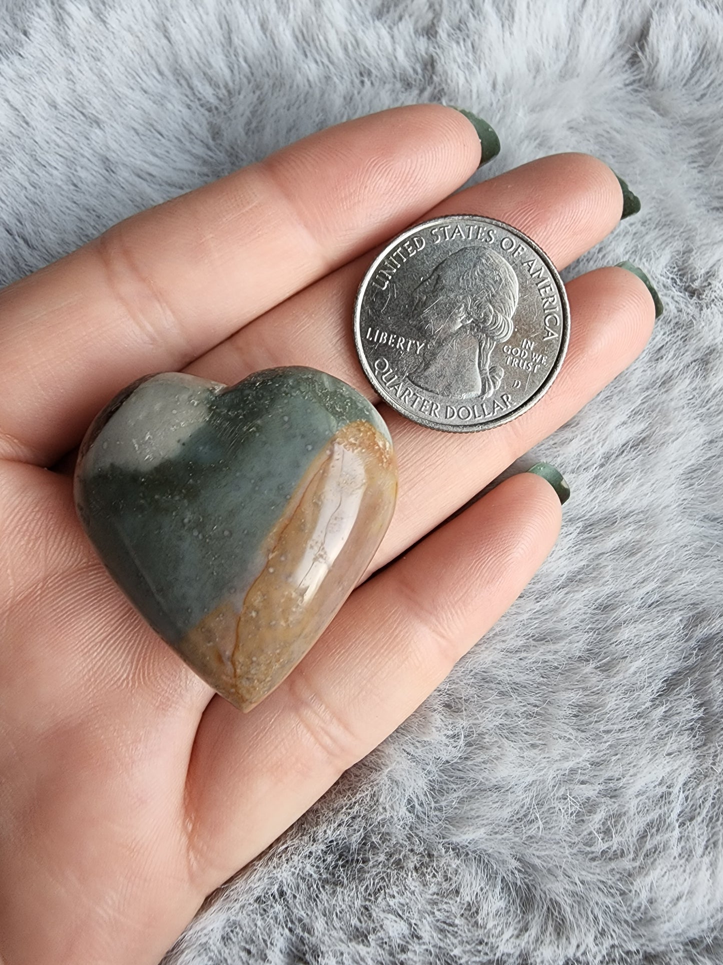 Polychrome Jasper Heart