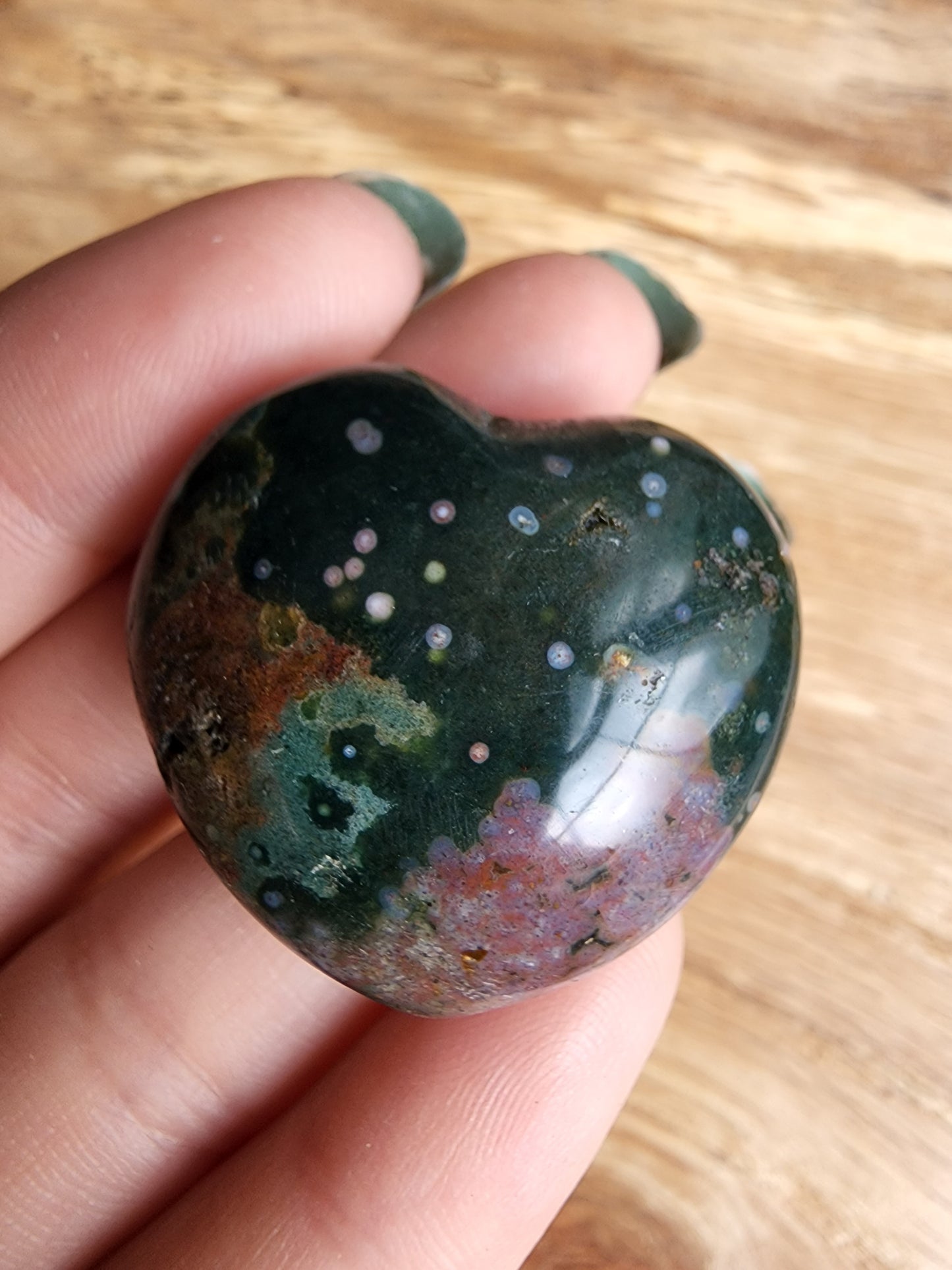 Ocean Jasper Heart